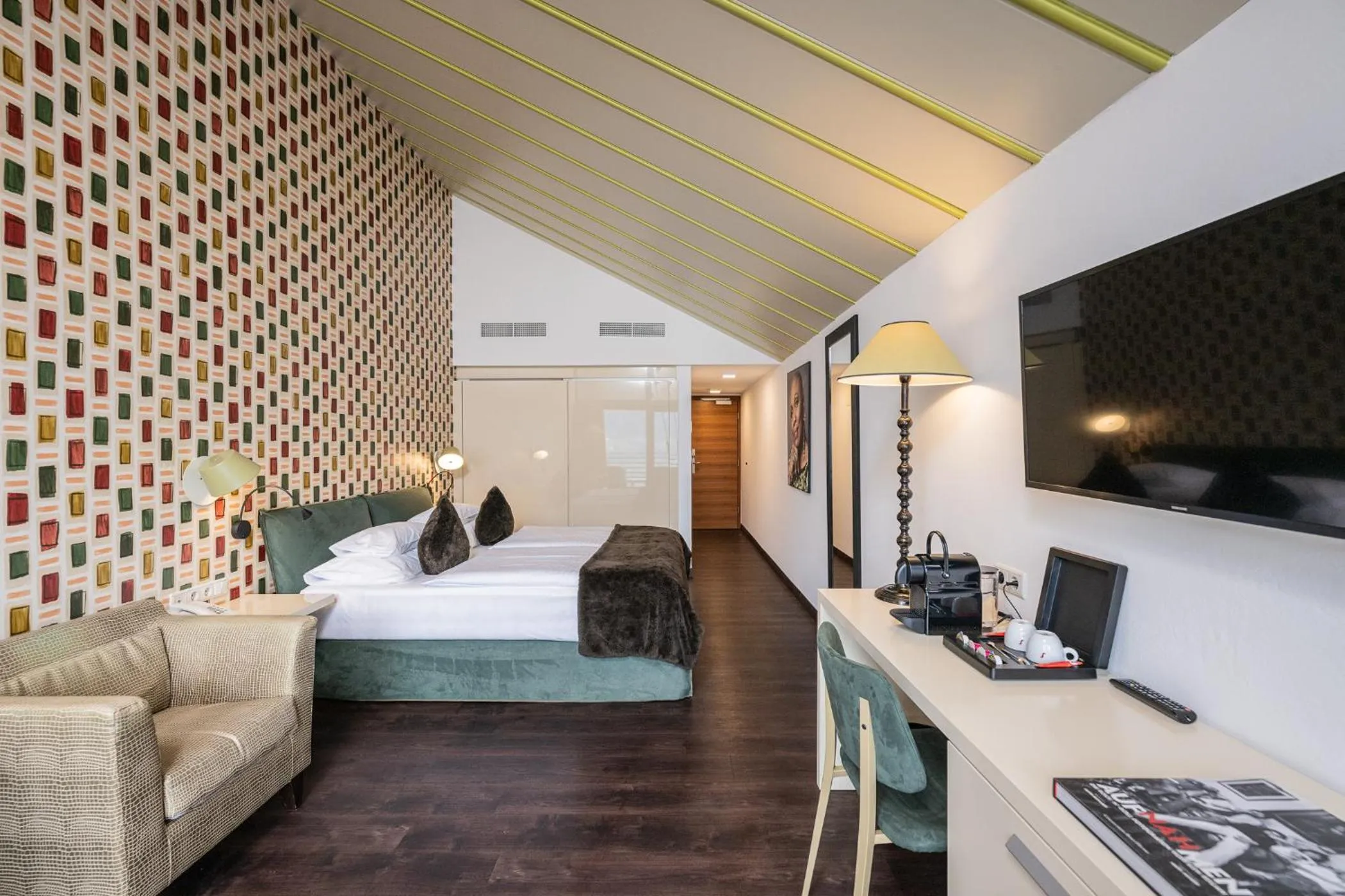 Bed in Hotel Gartner