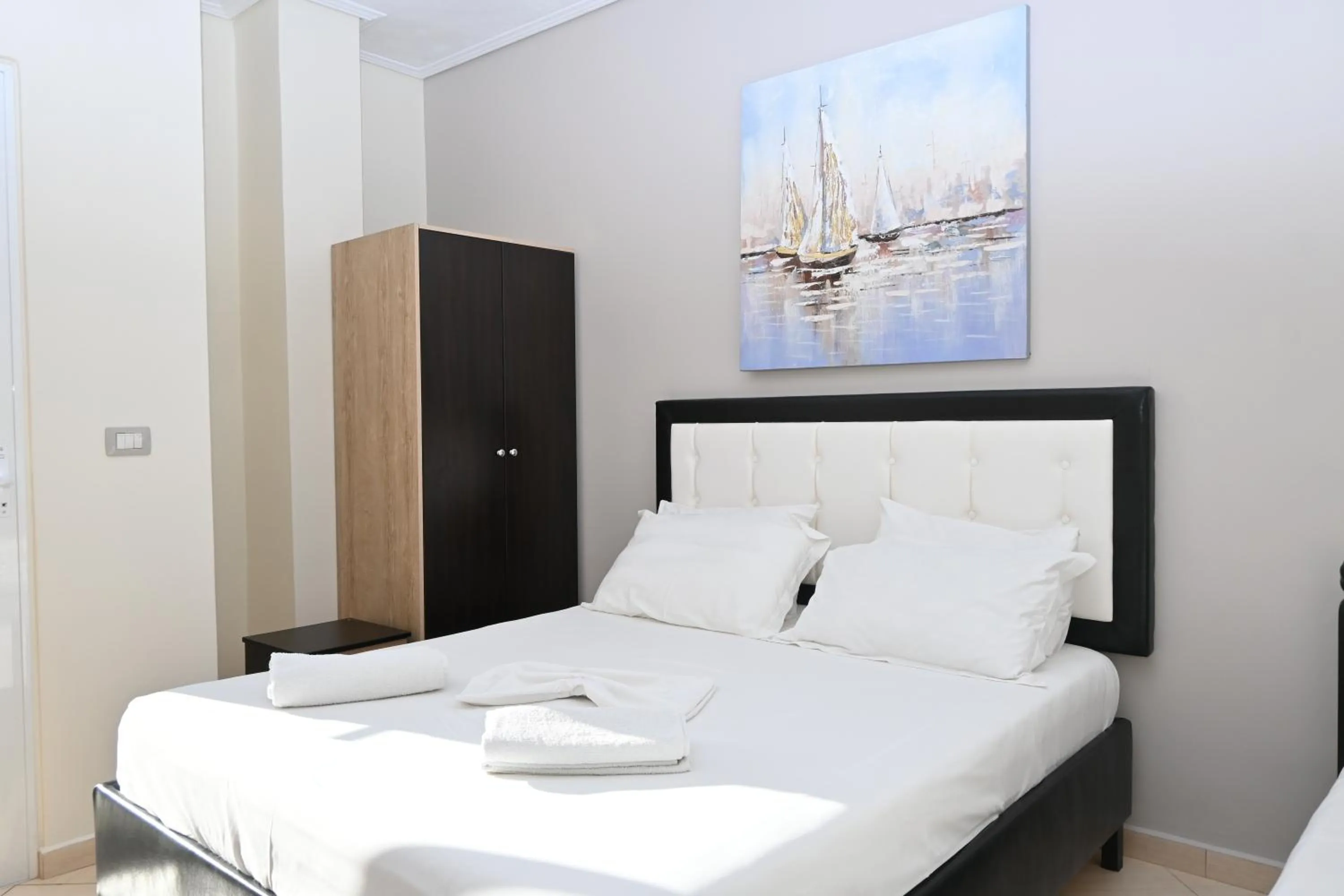 Bed in EROS HOTEL Ksamil