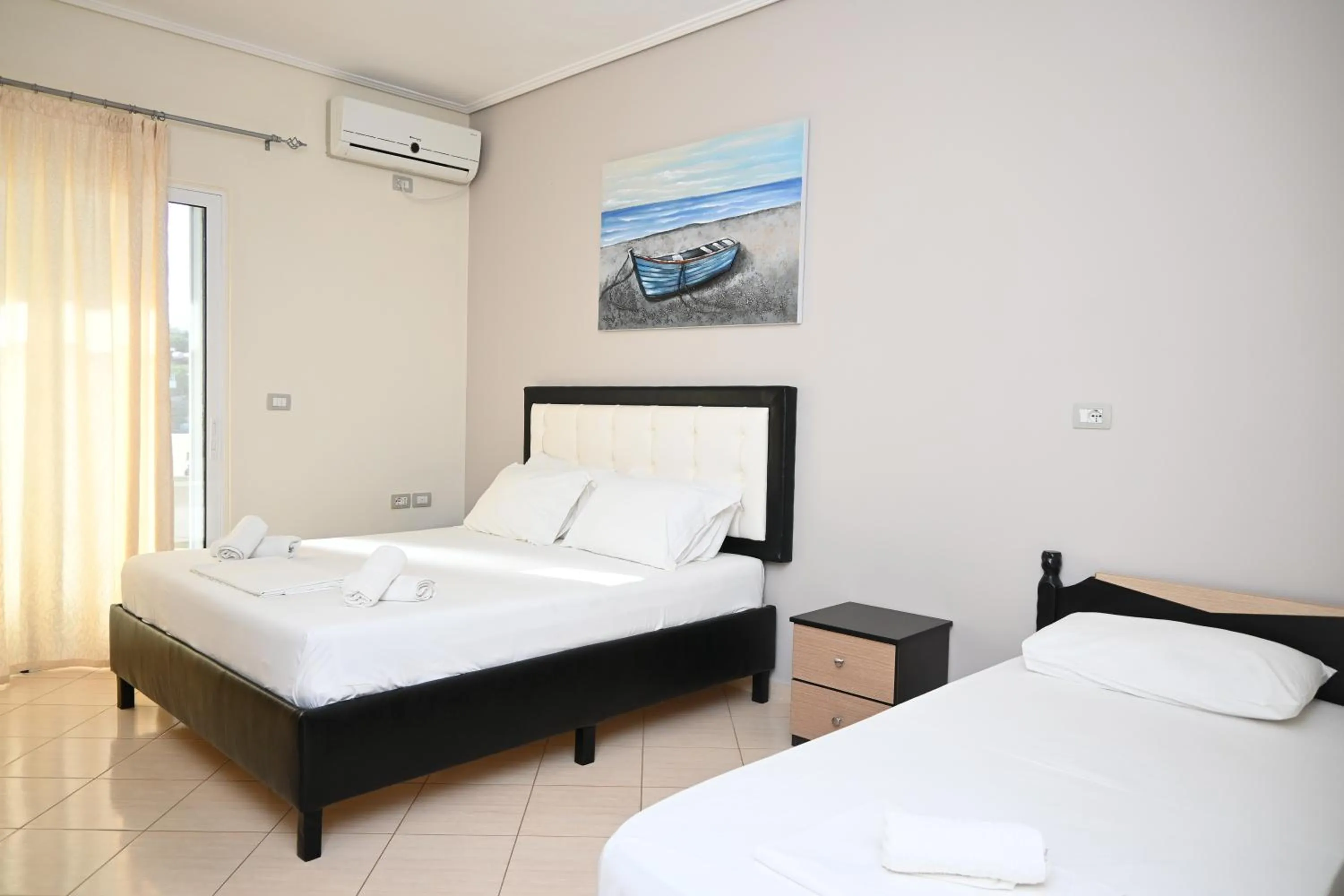 Bed in EROS HOTEL Ksamil