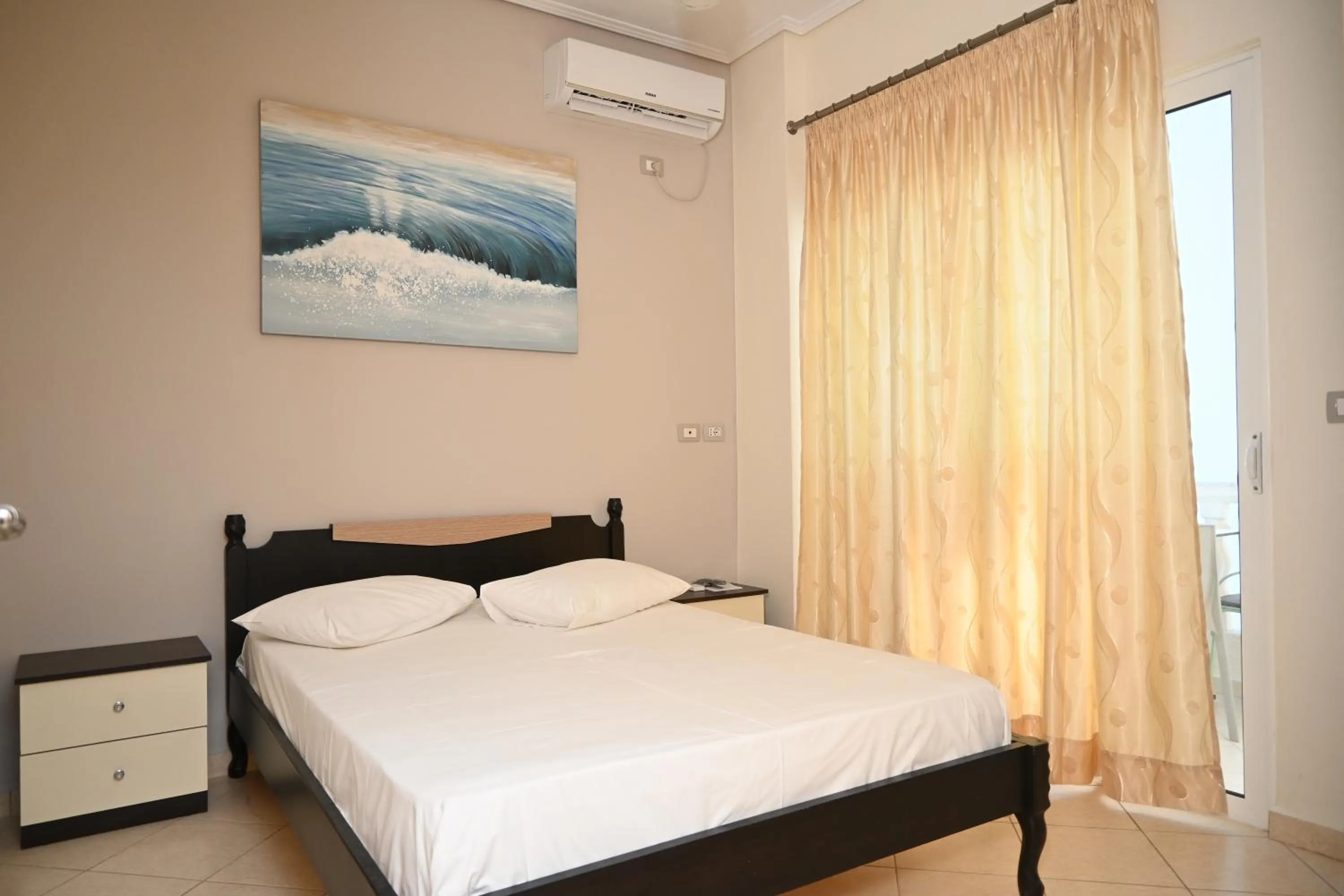 Bed in EROS HOTEL Ksamil