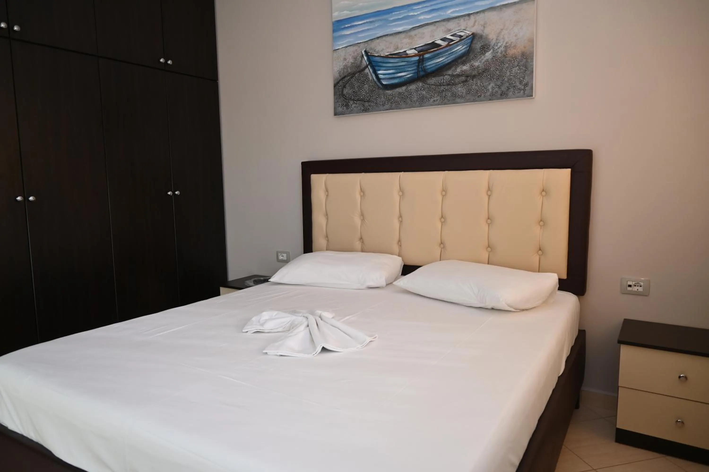 Bed in EROS HOTEL Ksamil