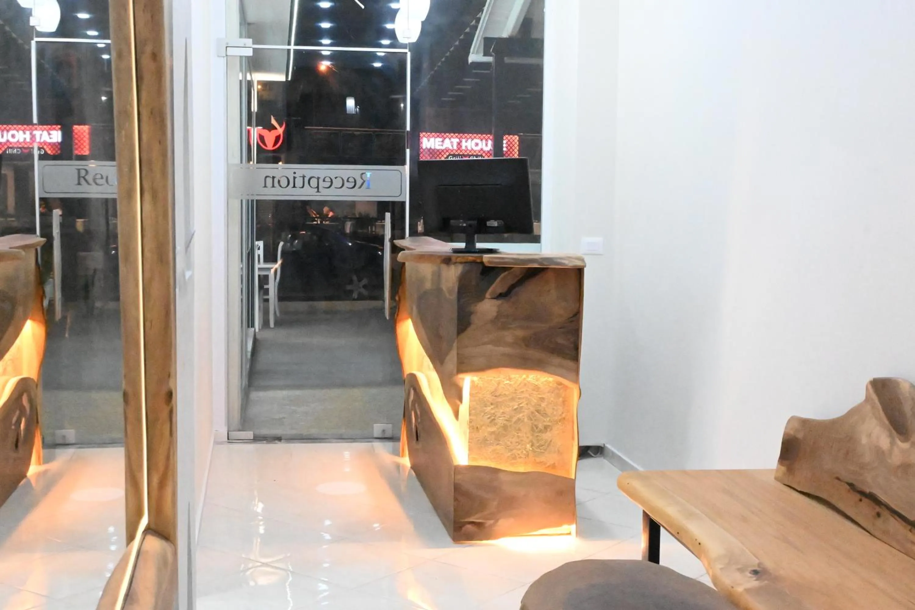 Seating area in EROS HOTEL Ksamil