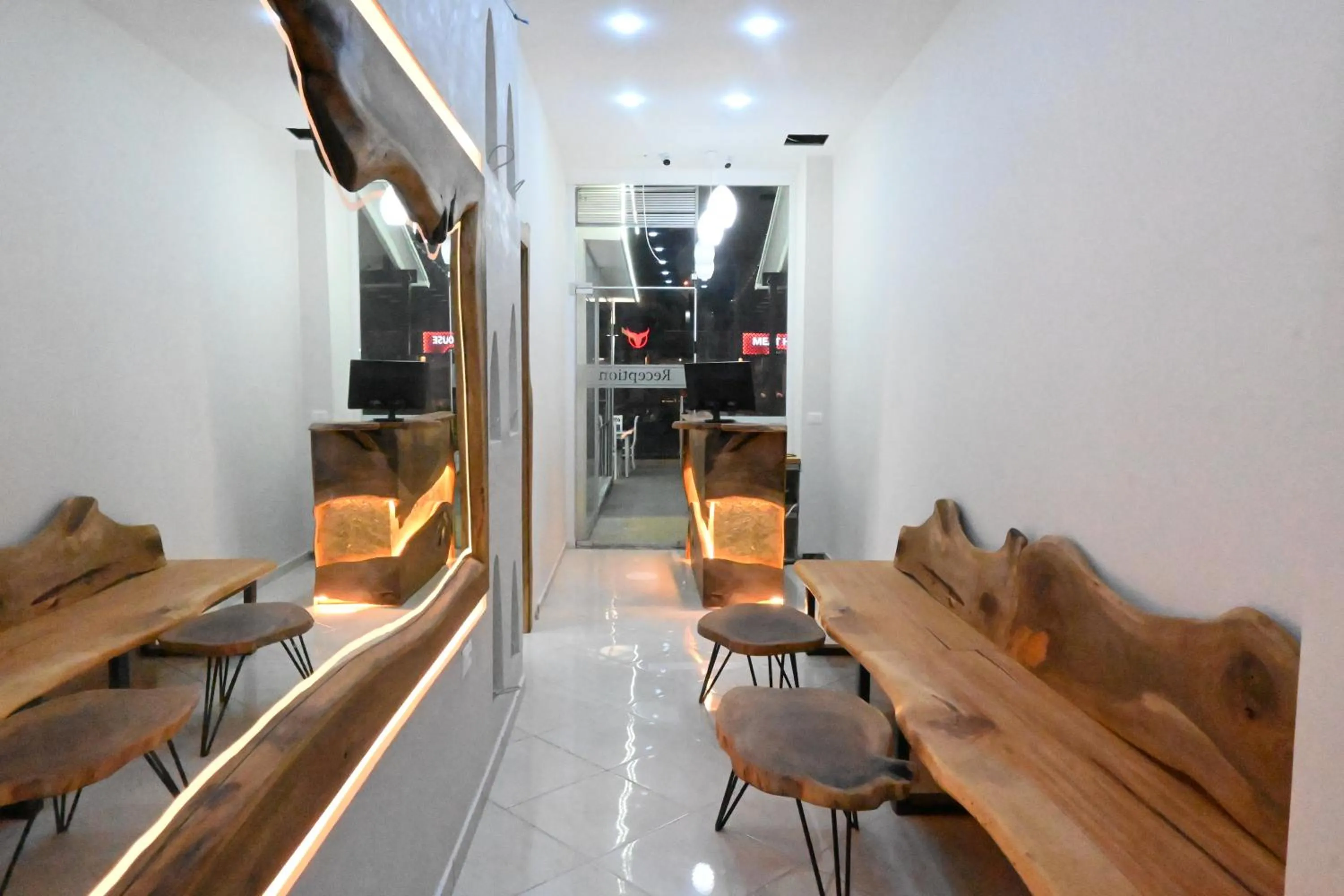 Seating area in EROS HOTEL Ksamil