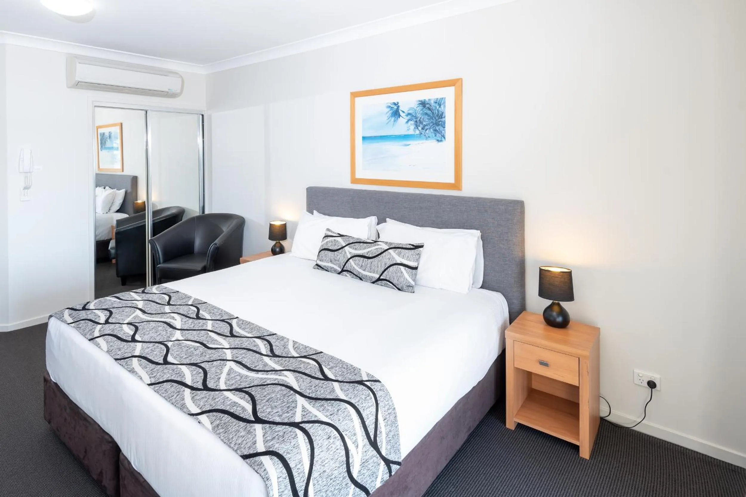 Bed in The Brighton Apartments