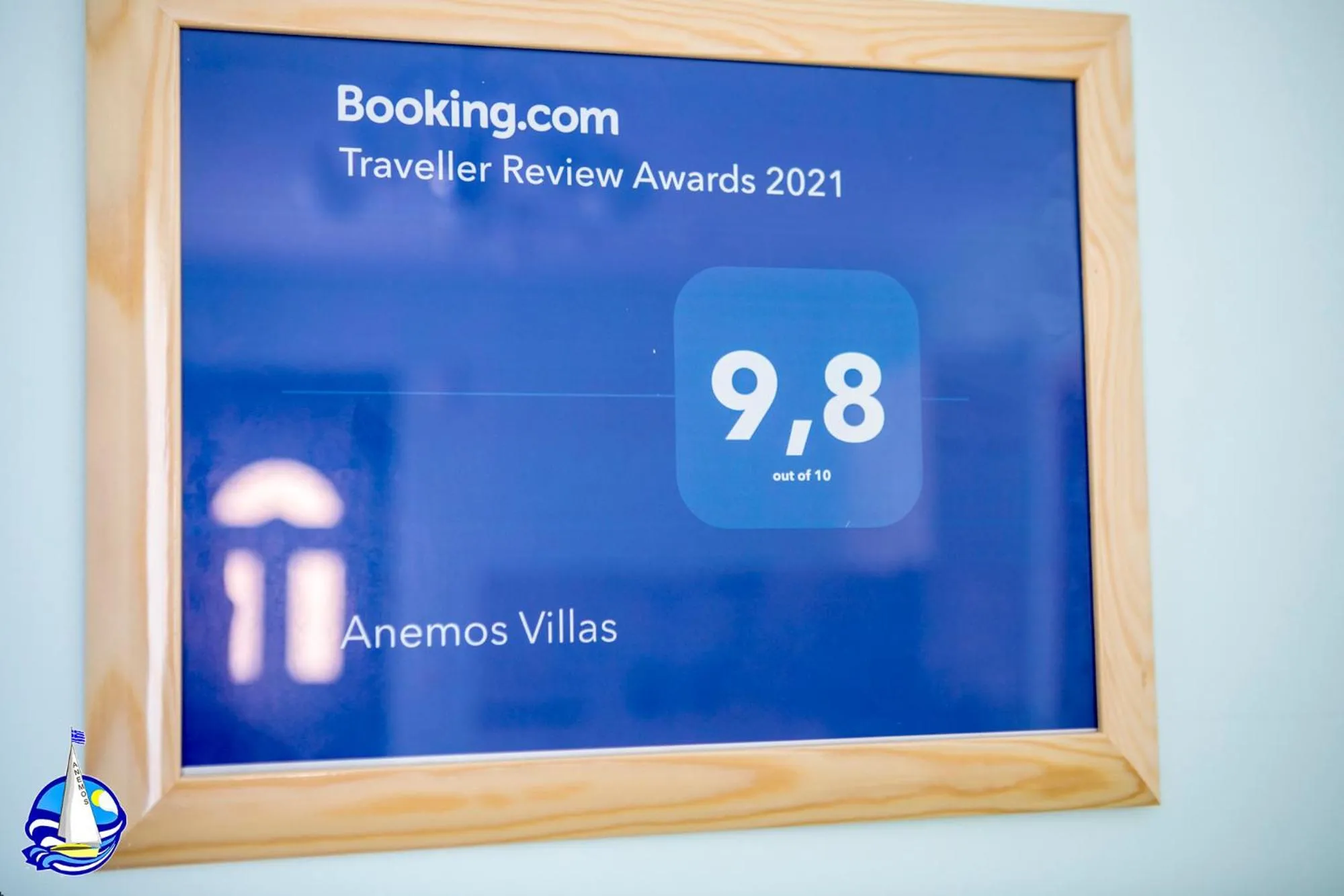 Certificate/Award in Anemos Villas