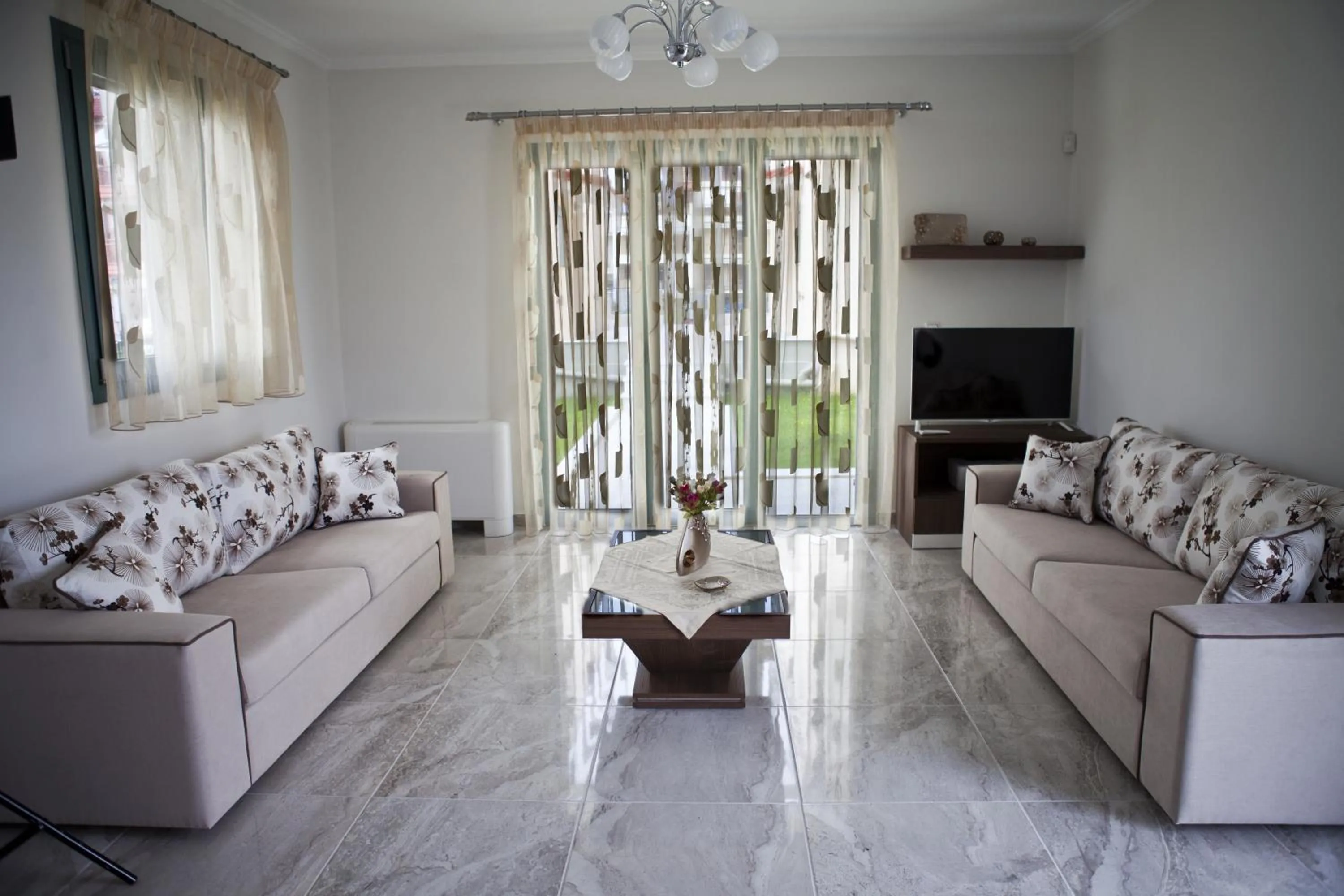 Living room in Anemos Villas