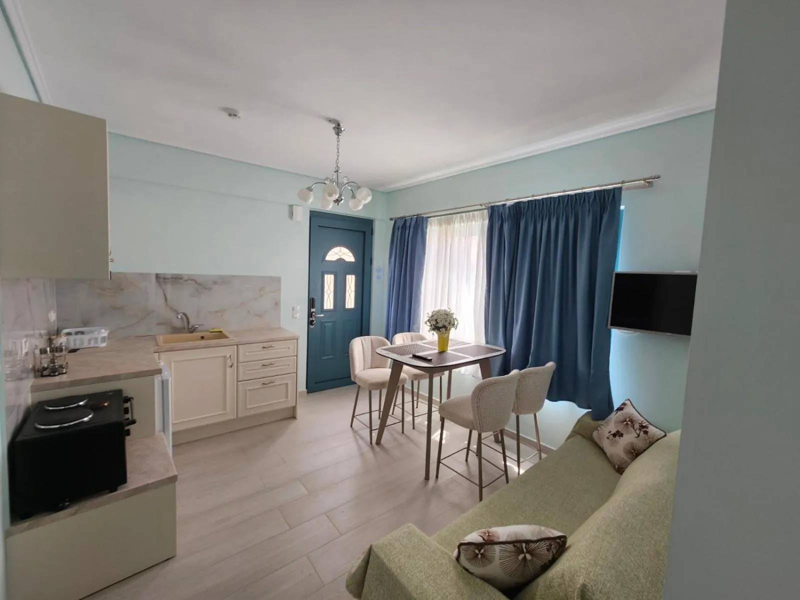 Living room in Anemos Villas