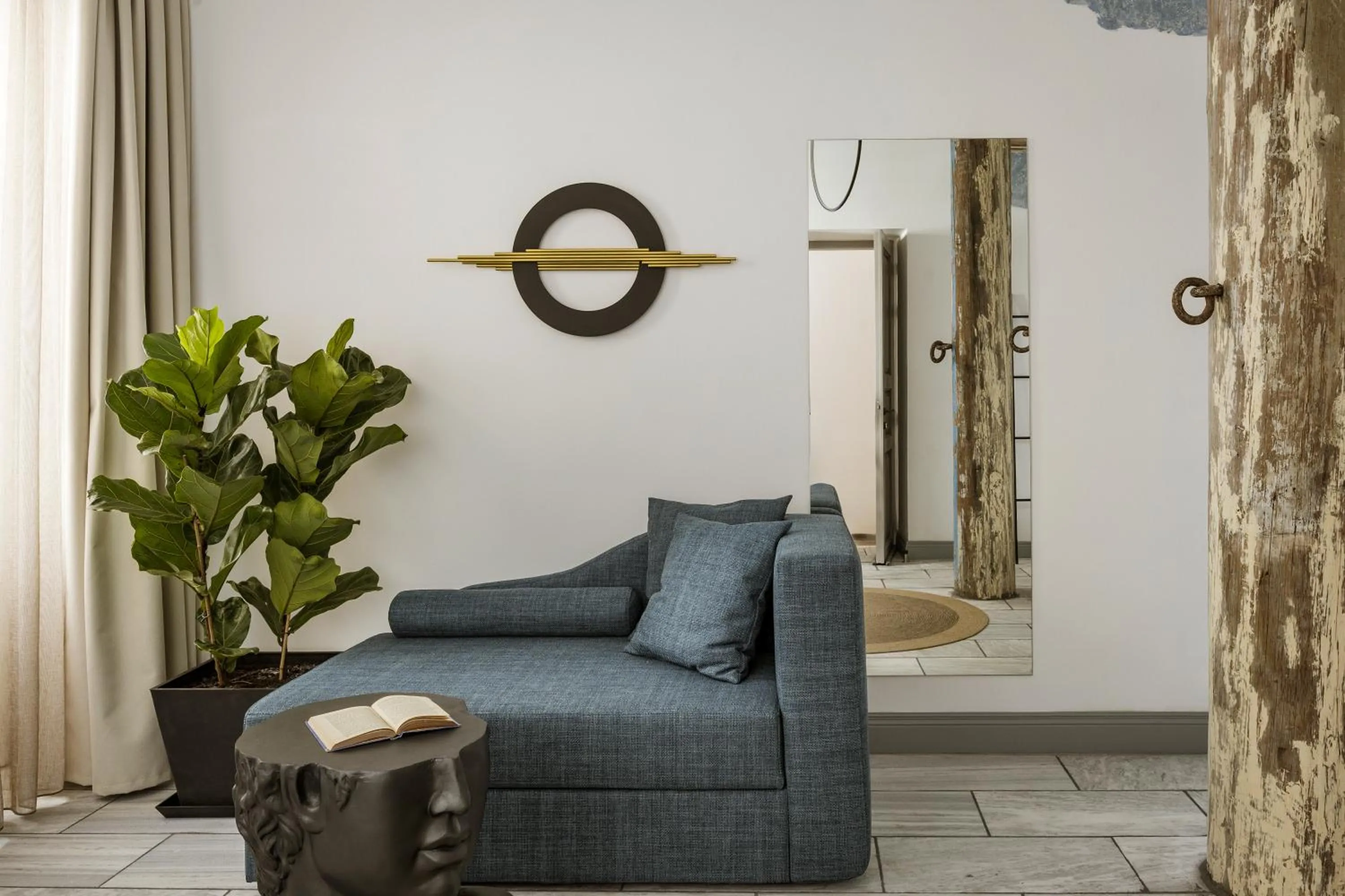 Seating area in Alma Syros