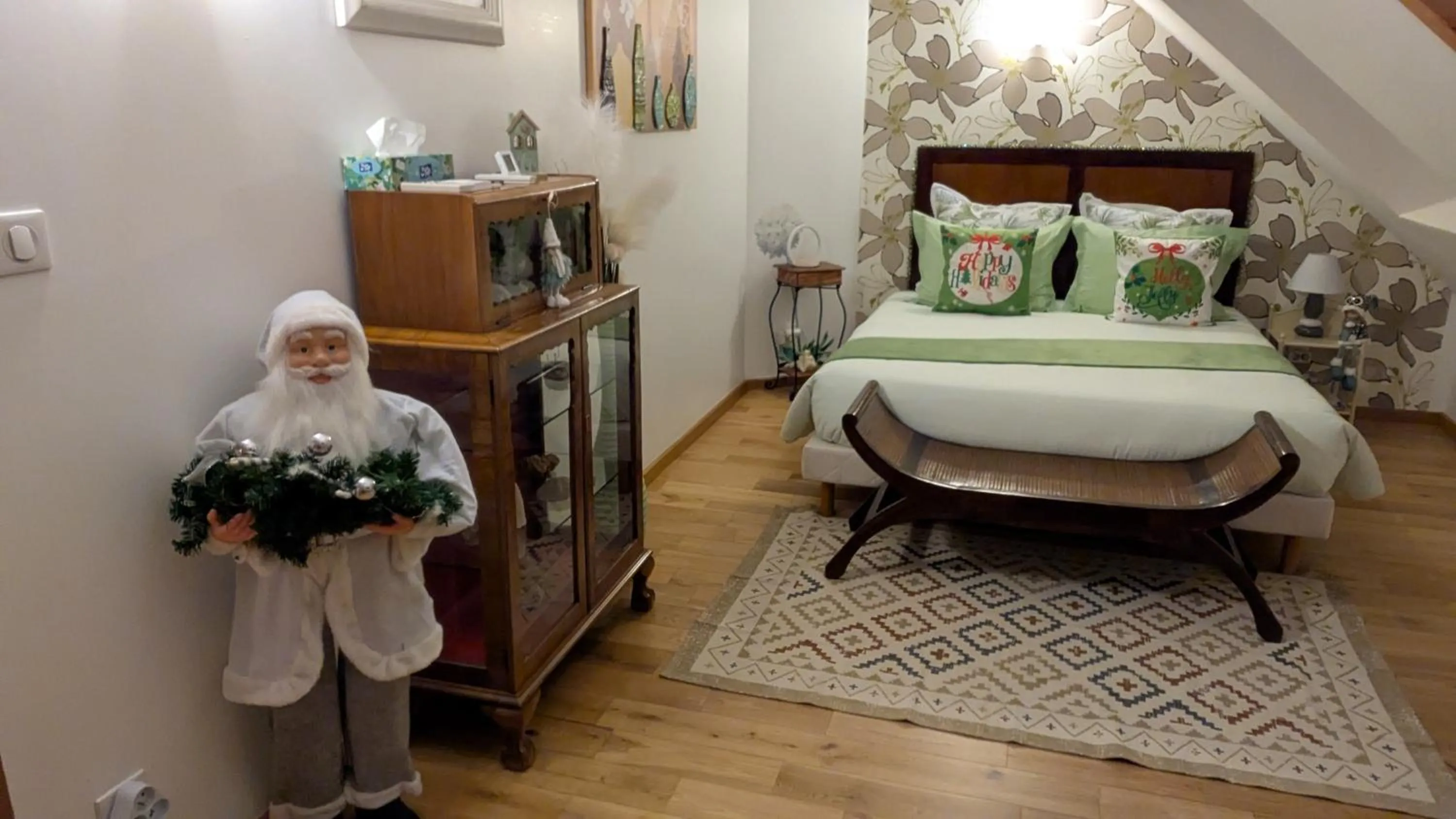 Bed in Les Chambres D'oriane