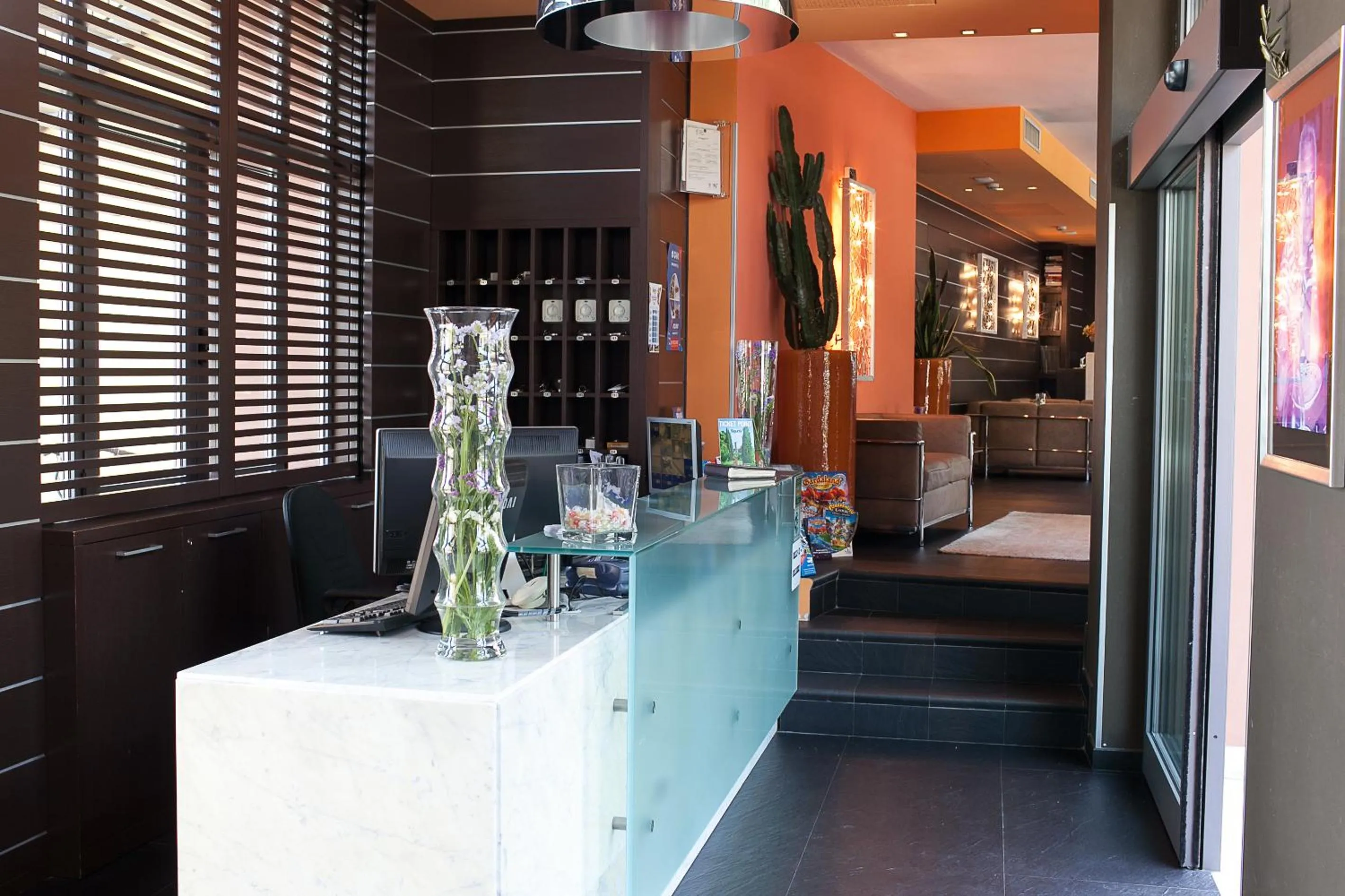 Lobby or reception in Hotel Aurora