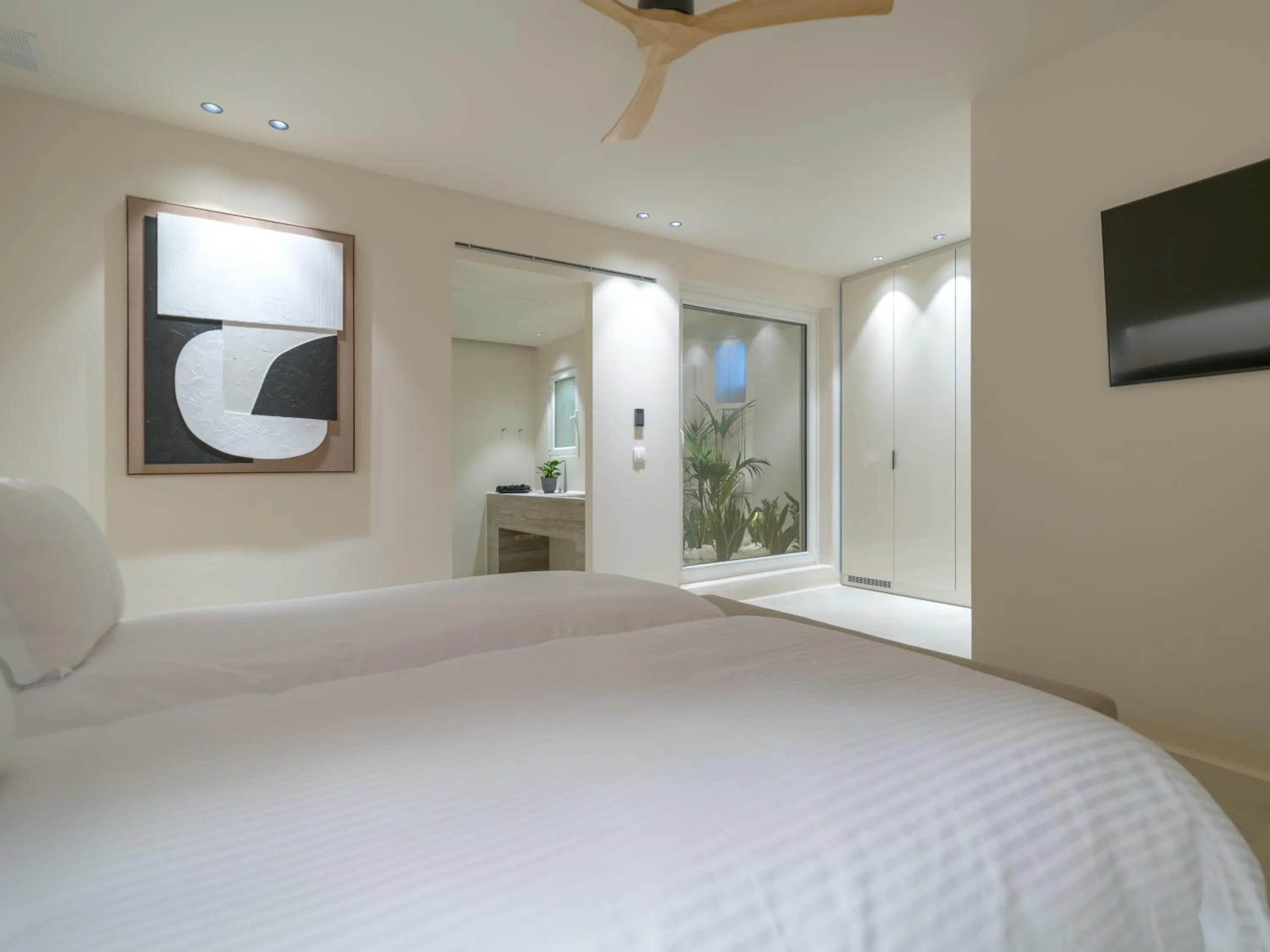 Bed in VEZO Suites Mykonos