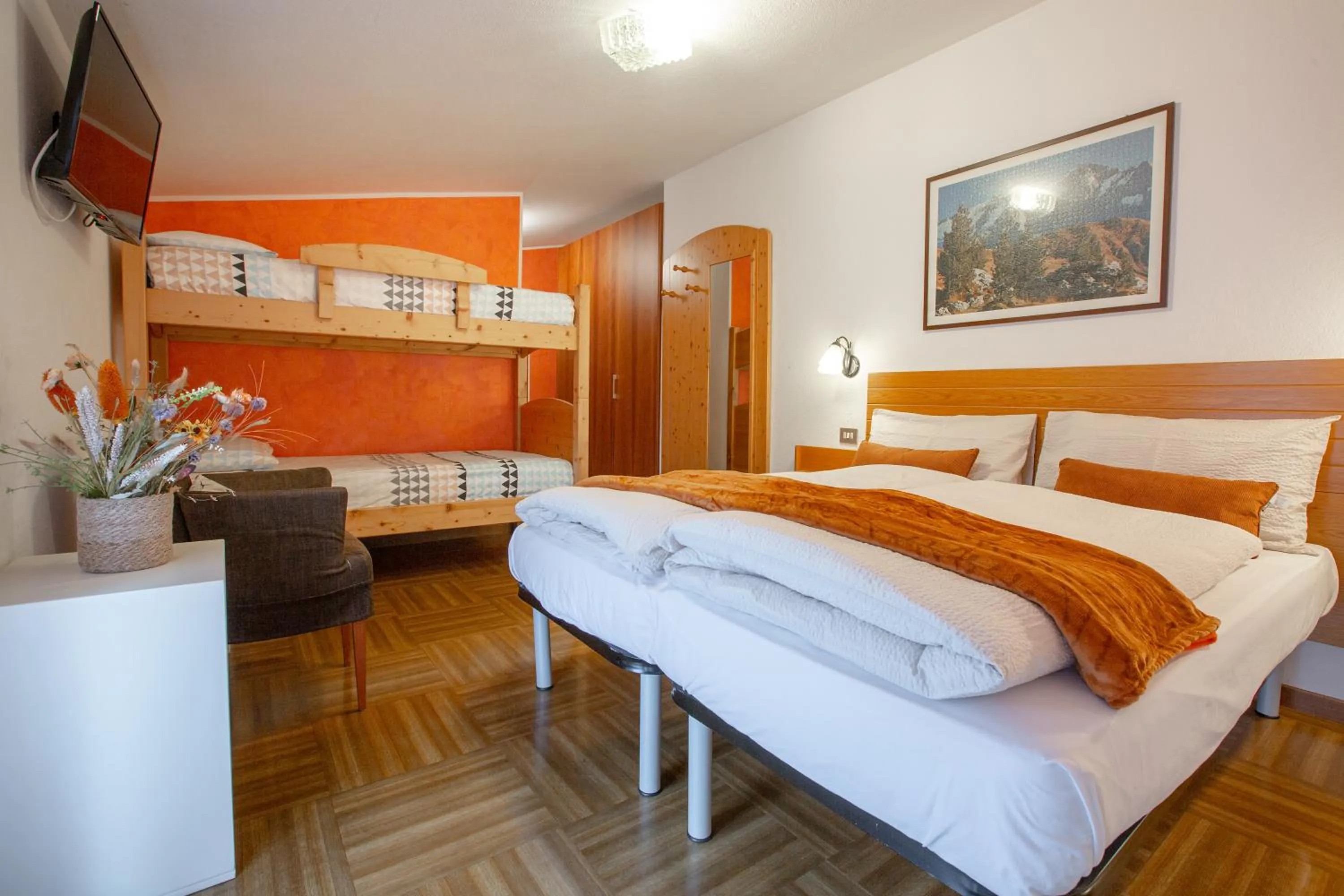 Bed in Hotel Biancospino