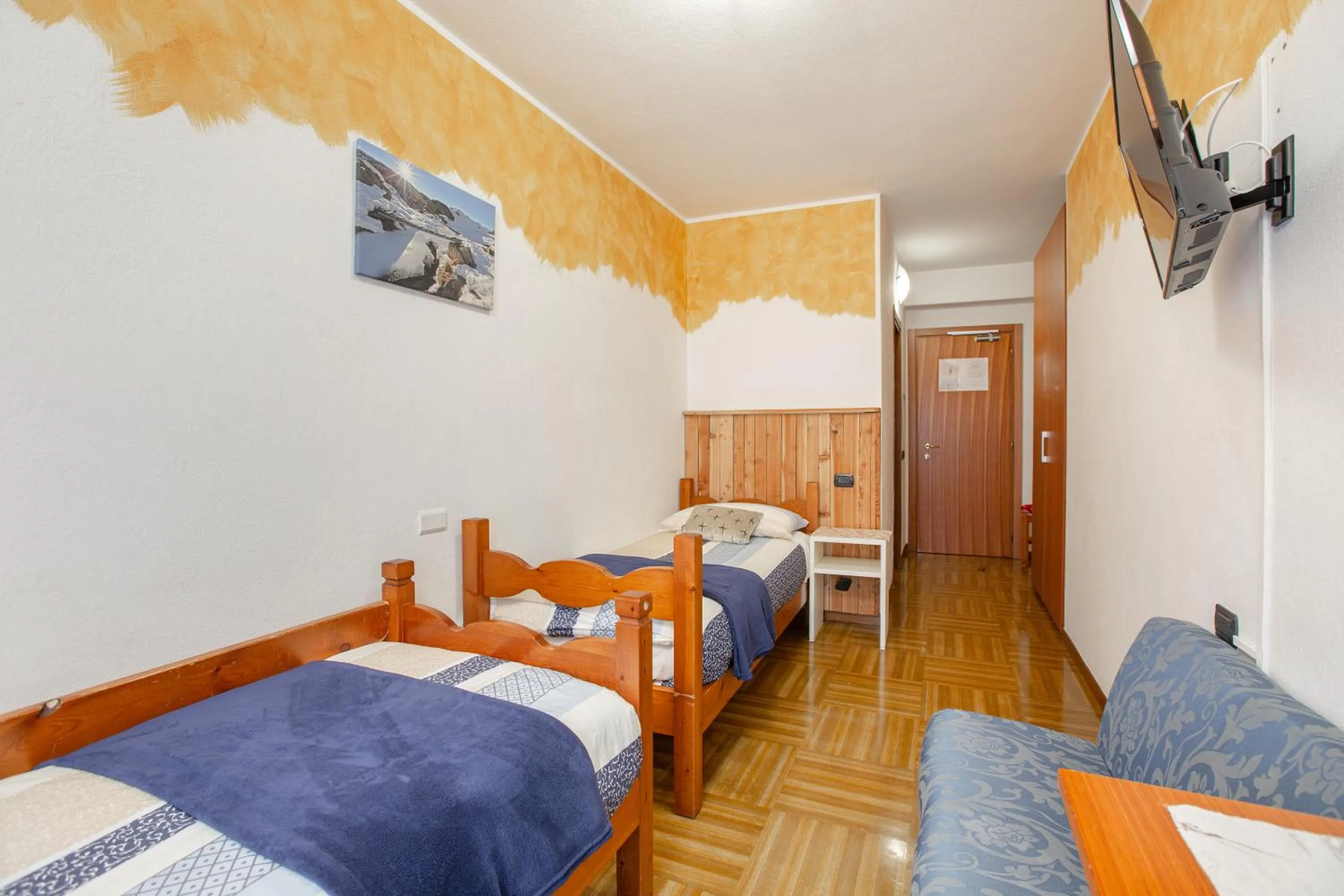 Bed in Hotel Biancospino