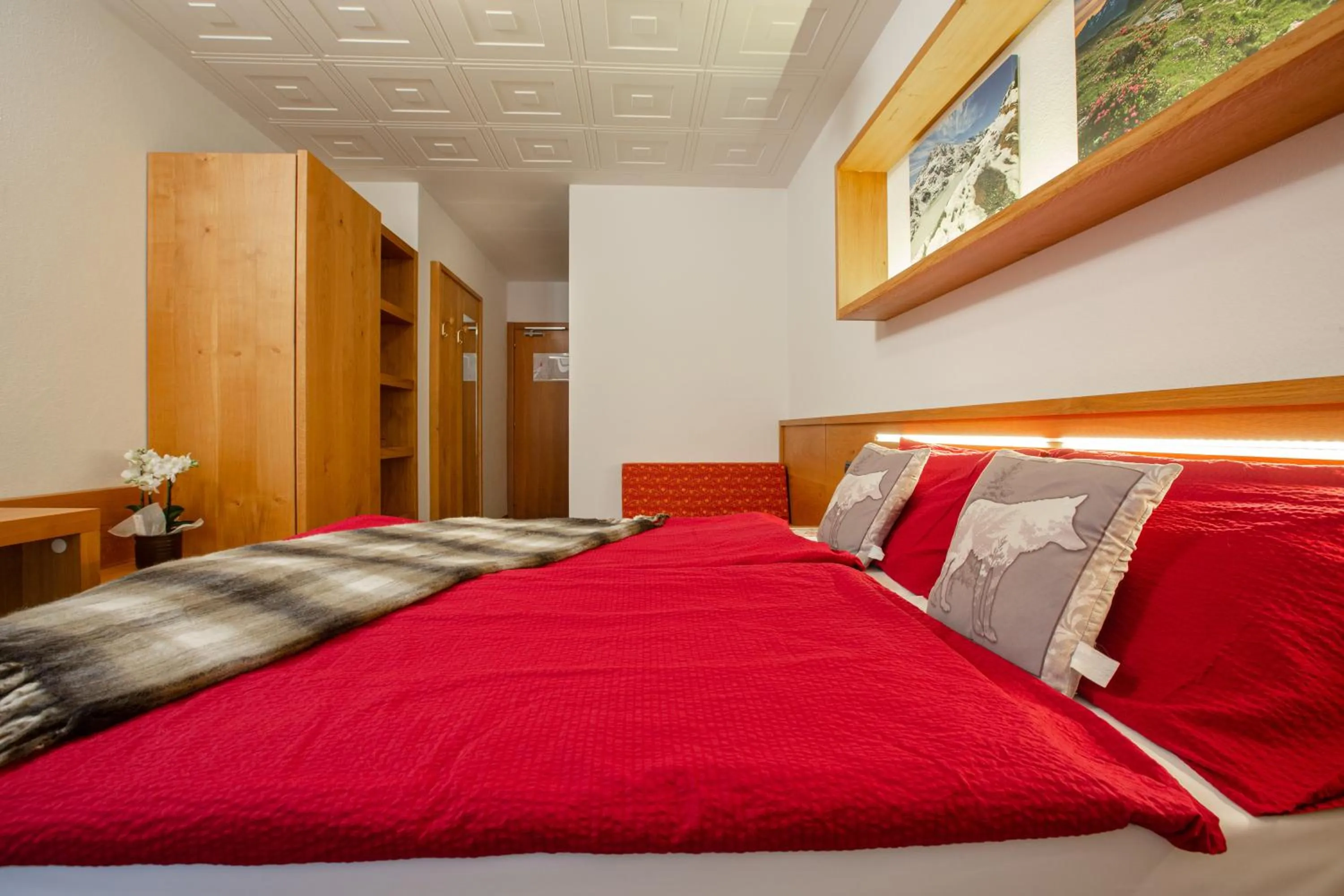 Bed in Hotel Biancospino