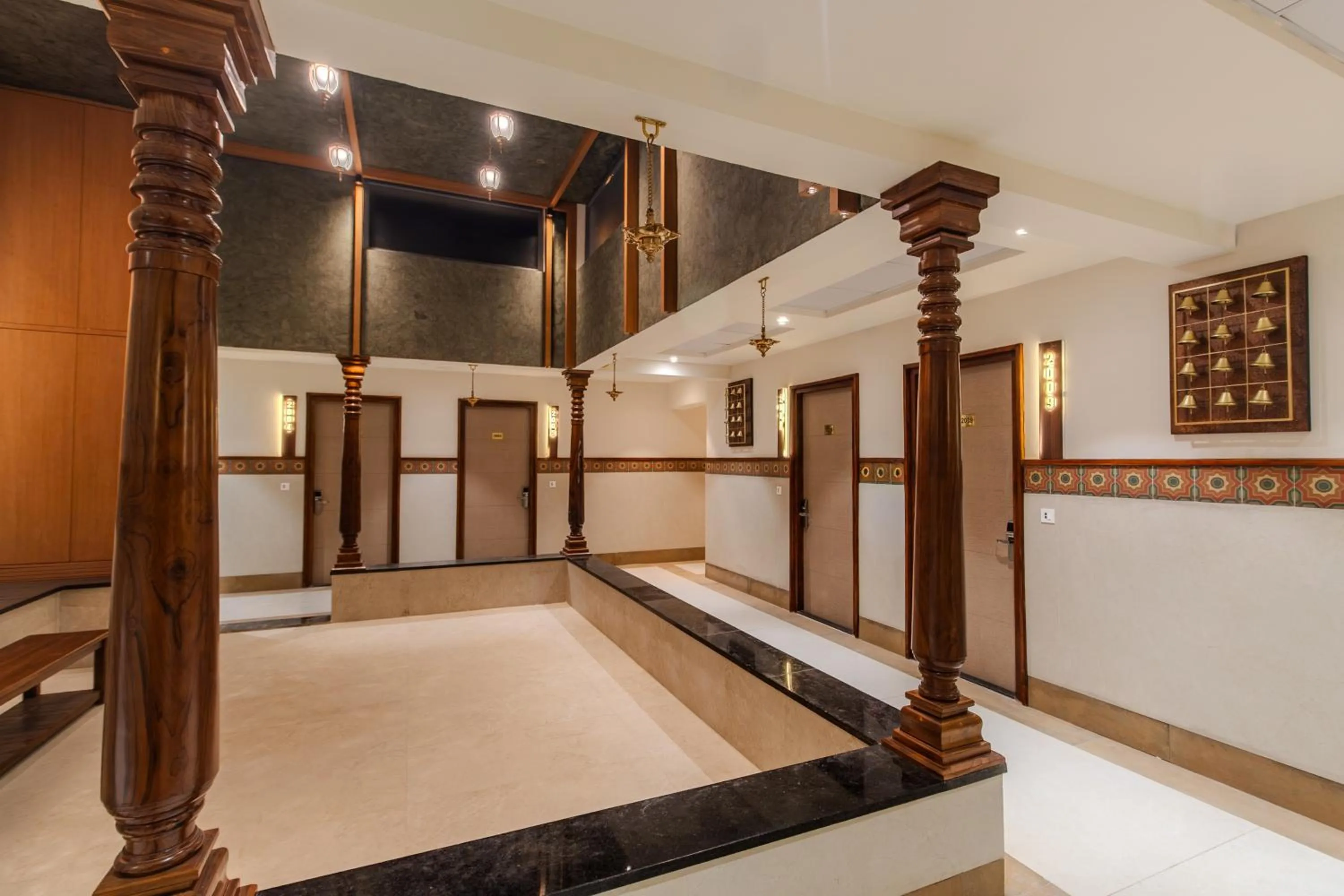 Decorative detail, Bed in The Emerald