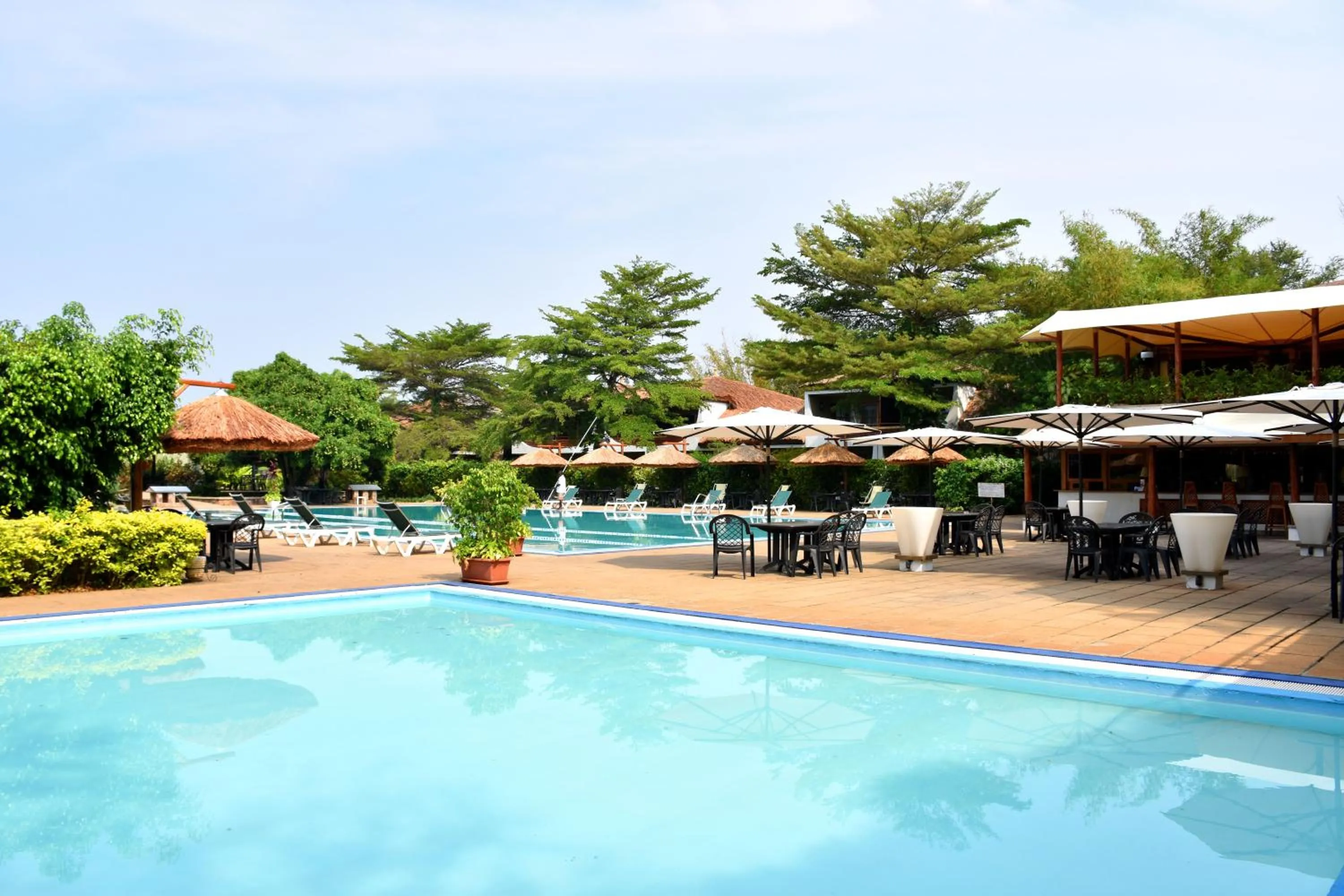 Swimming pool in Hotel Club du Lac Tanganyika