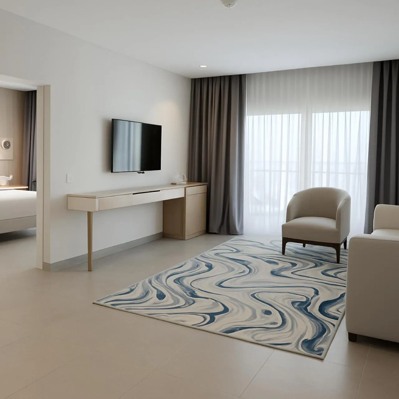 Living room, Bed in Pickalbatros Palais Des Roses - Agadir - All Inclusive