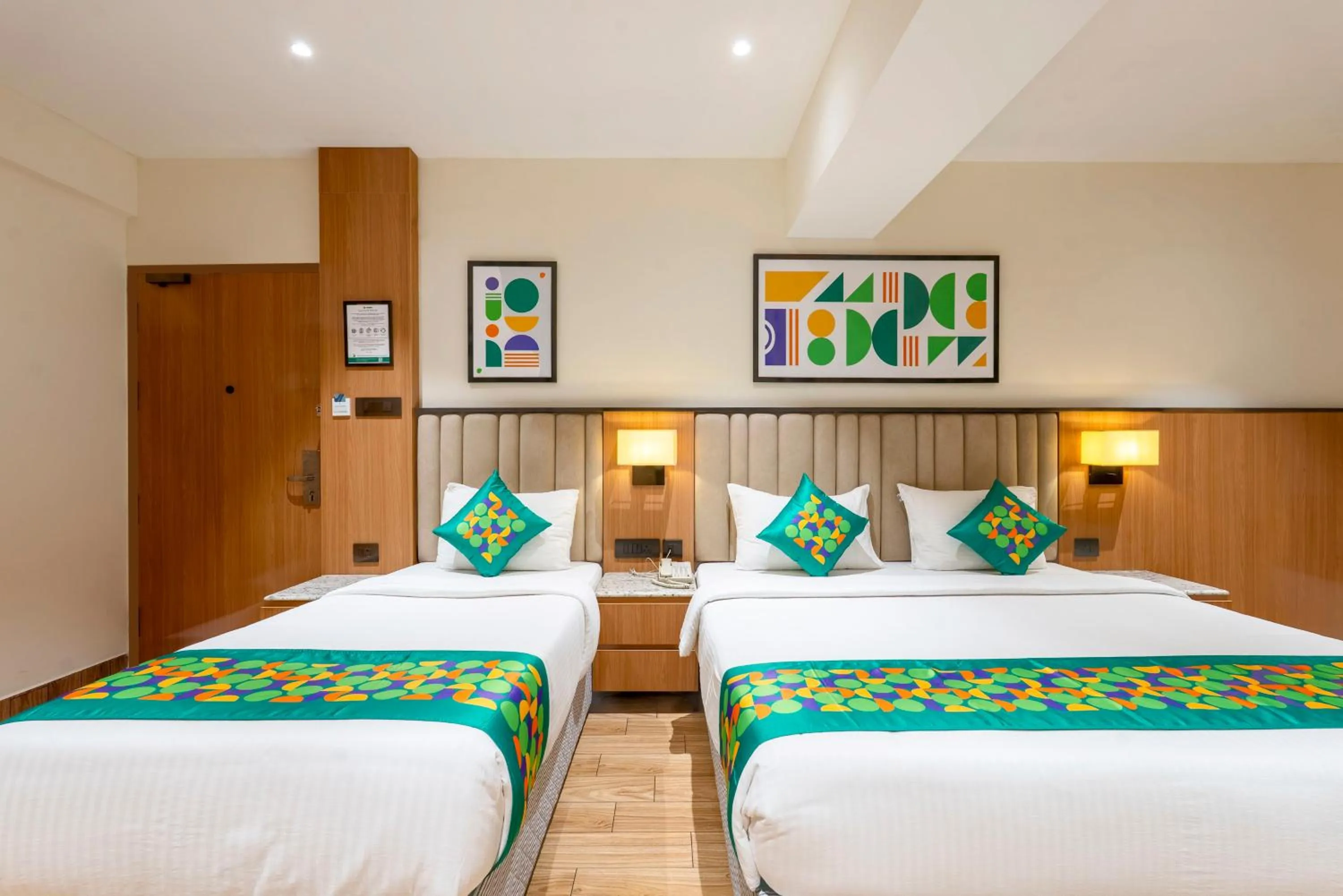 Bedroom, Bed in Treebo Premium Taara