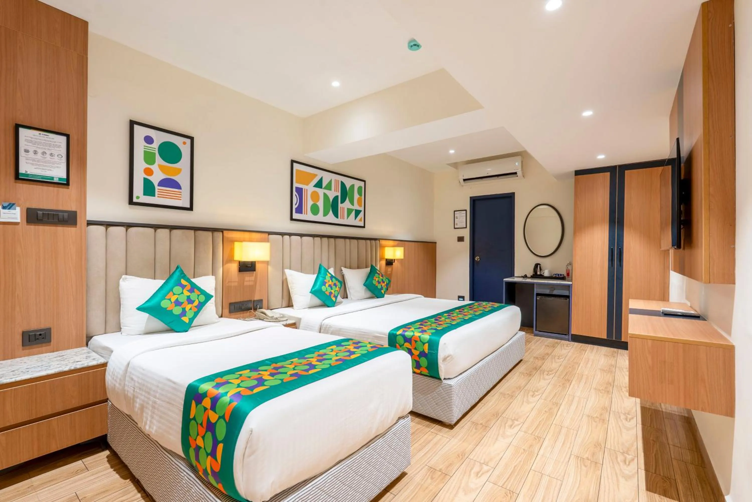 Bedroom, Bed in Treebo Premium Taara