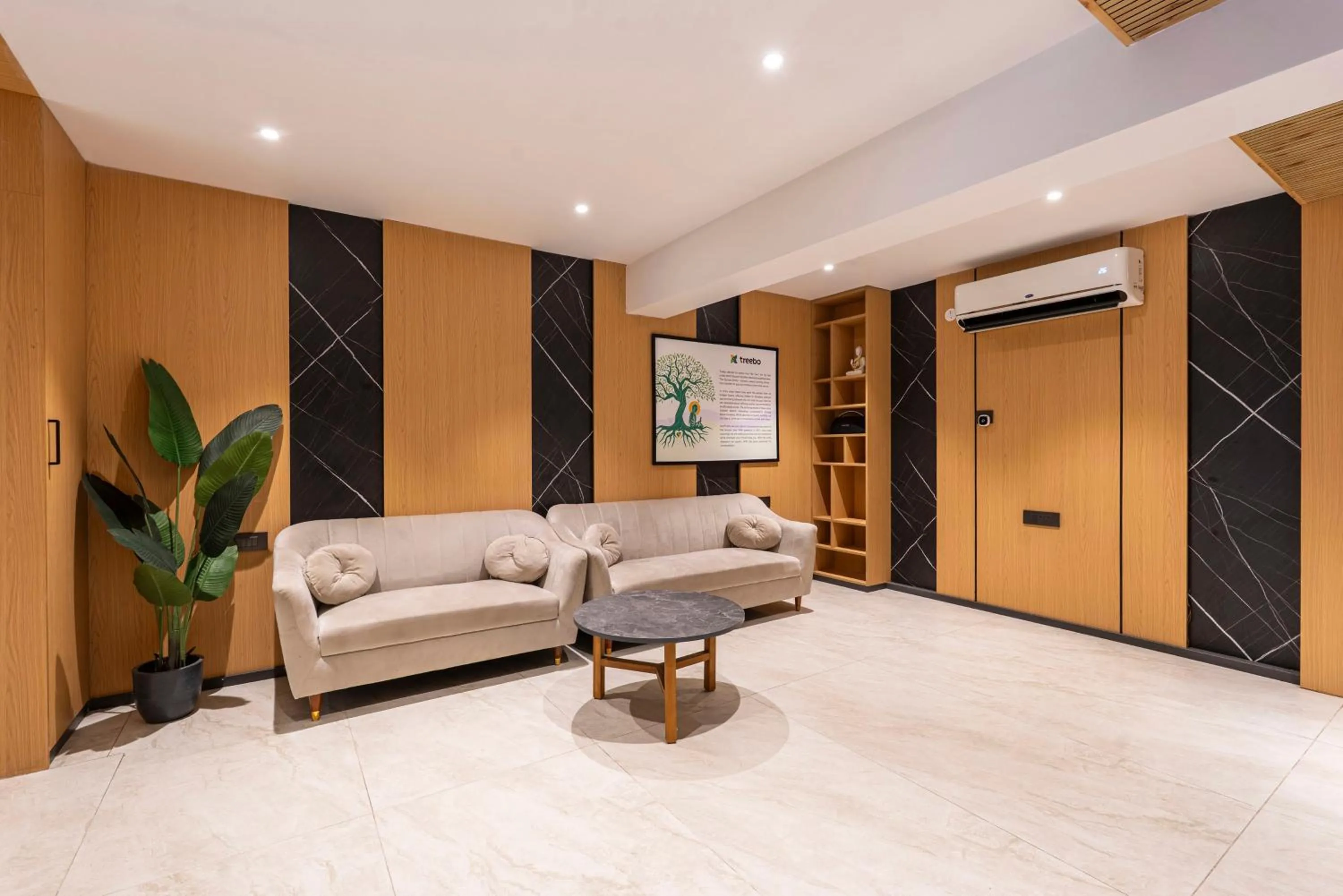 Seating area in Treebo Premium Taara