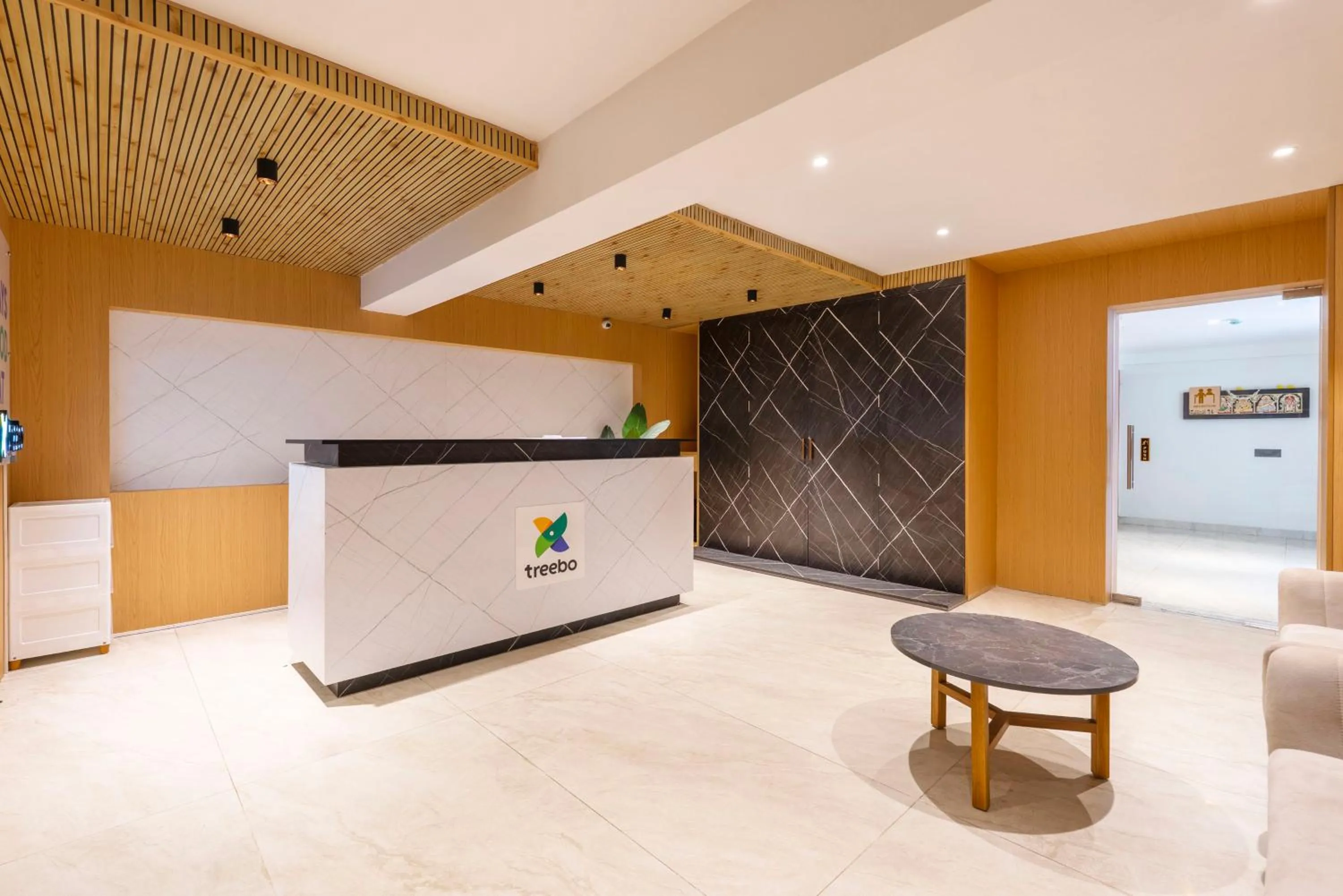 Seating area in Treebo Premium Taara