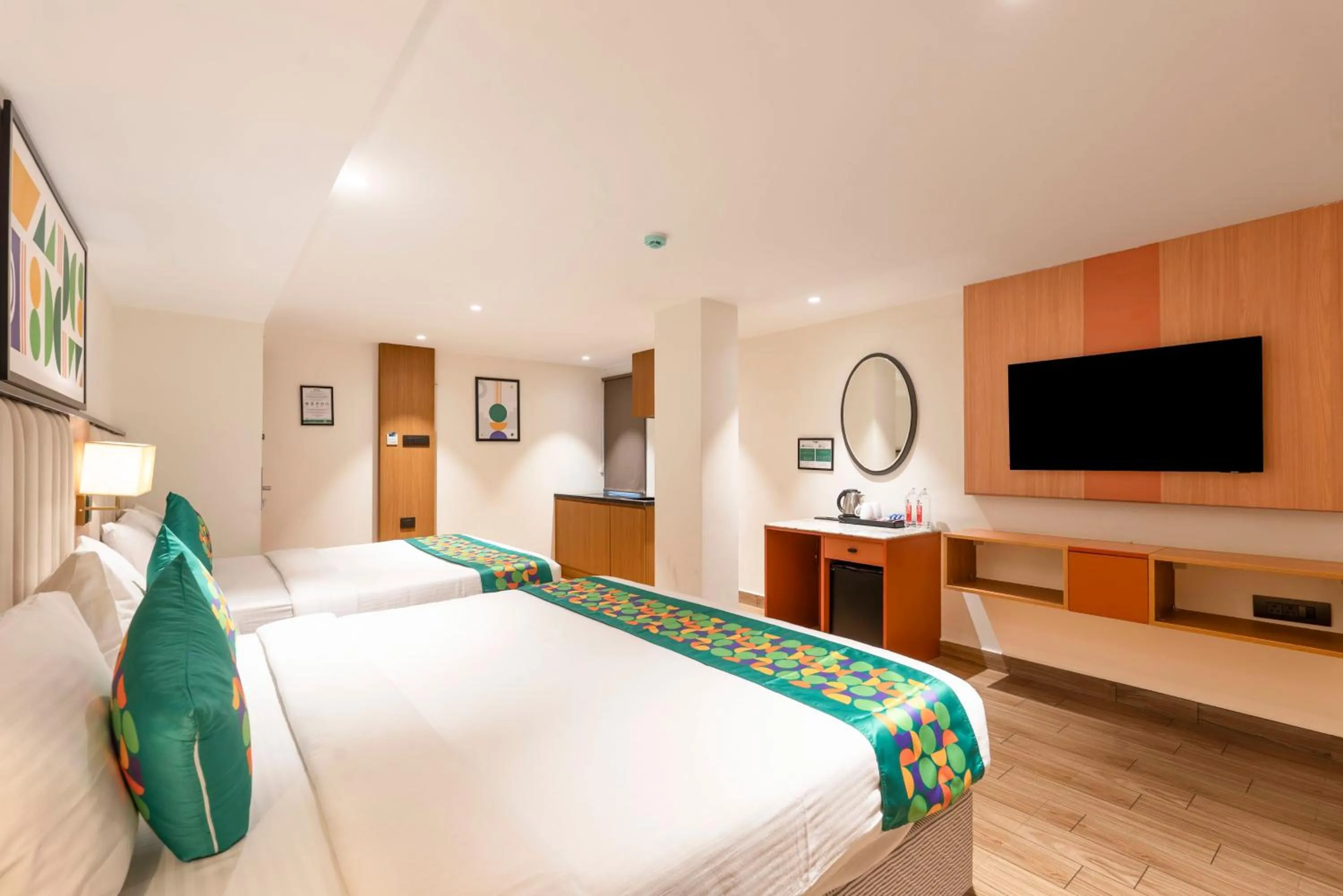 Bedroom, Bed in Treebo Premium Taara