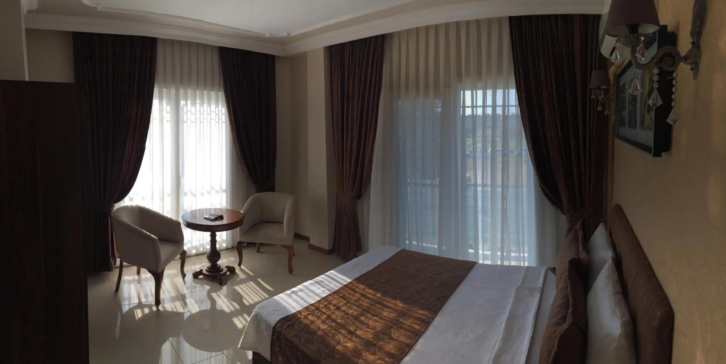 Bed in Geyi̇kli̇ Sunshi̇ne Hotel