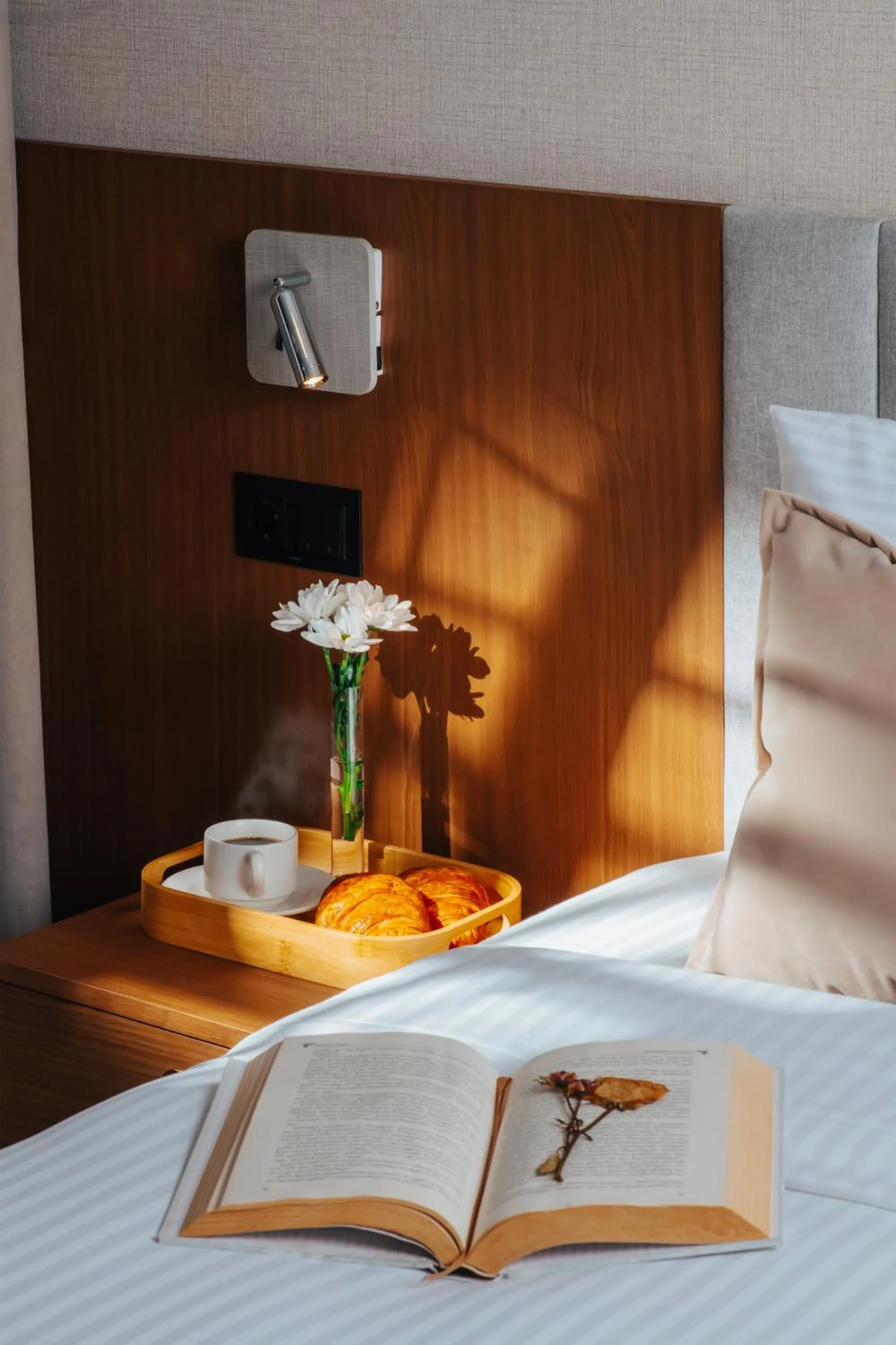 Decorative detail, Bed in Boutique Hotel Calligraphy