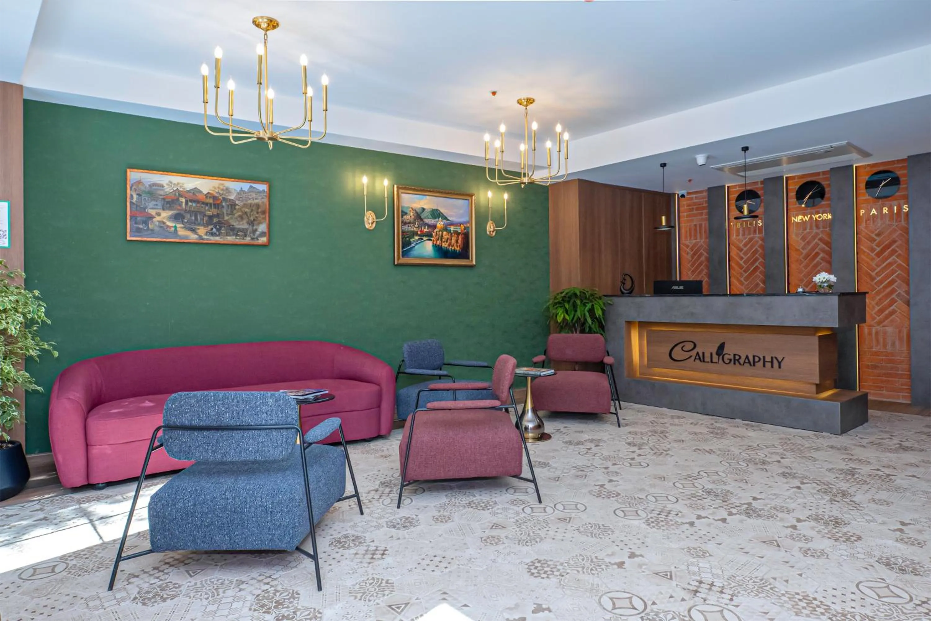 Lobby or reception in Boutique Hotel Calligraphy