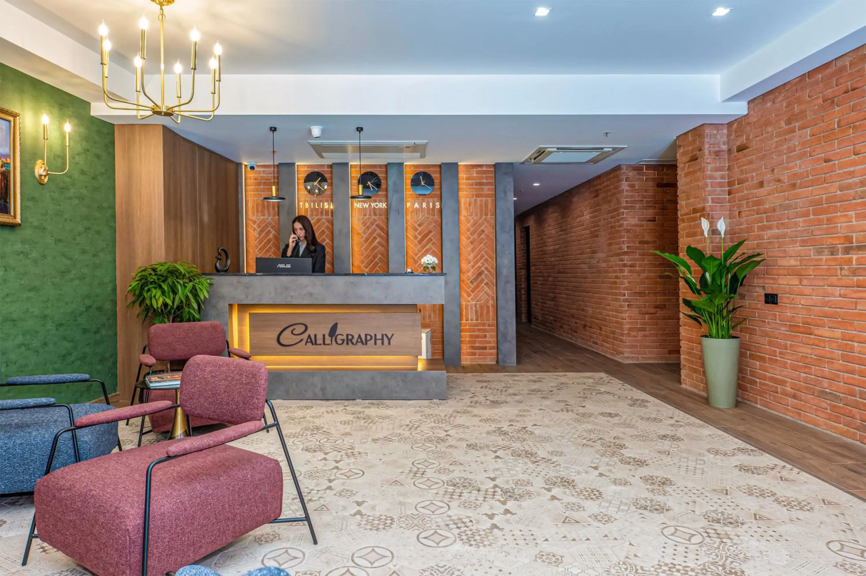 Lobby or reception in Boutique Hotel Calligraphy