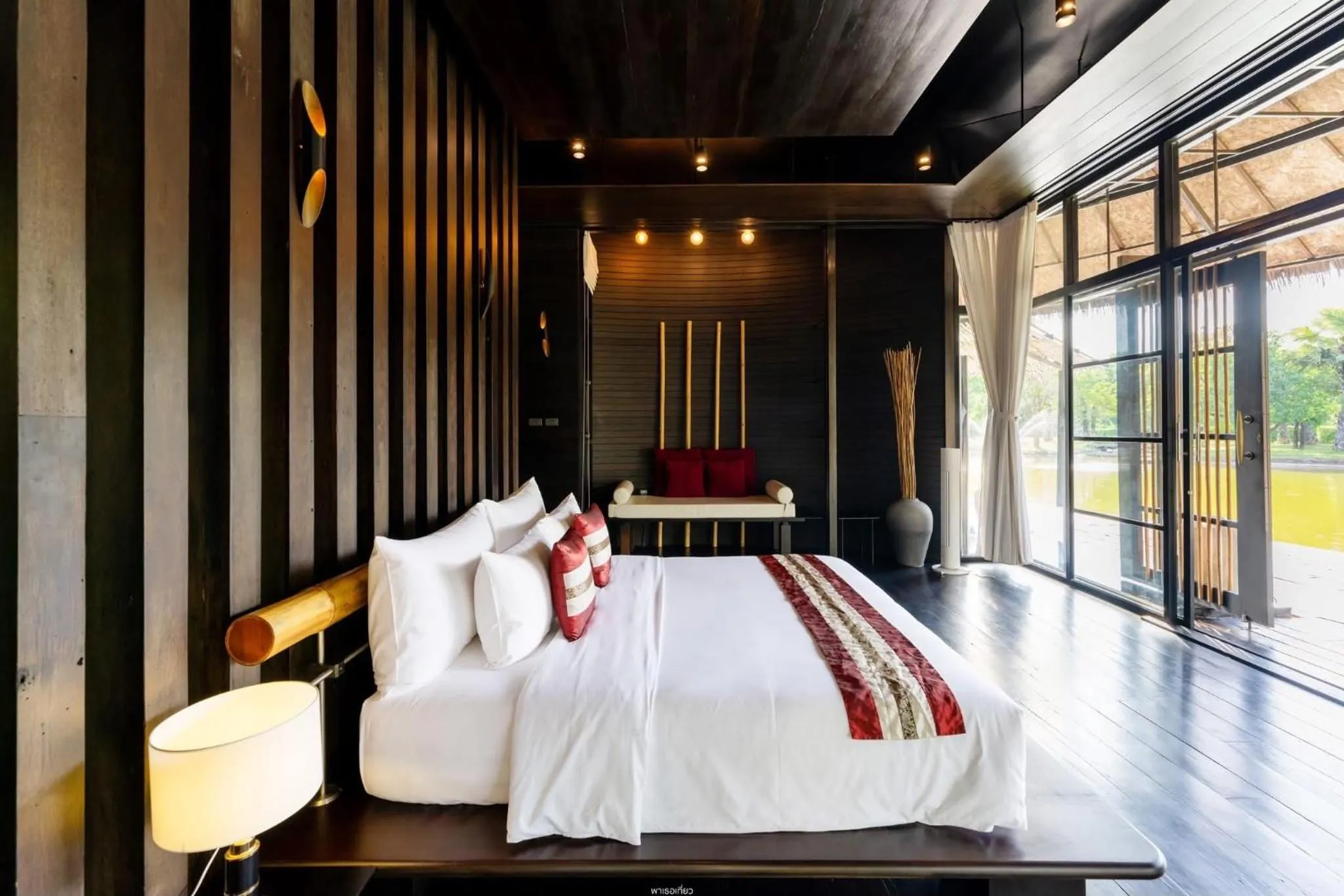 Bed in Sanctuary Kanchanaburi