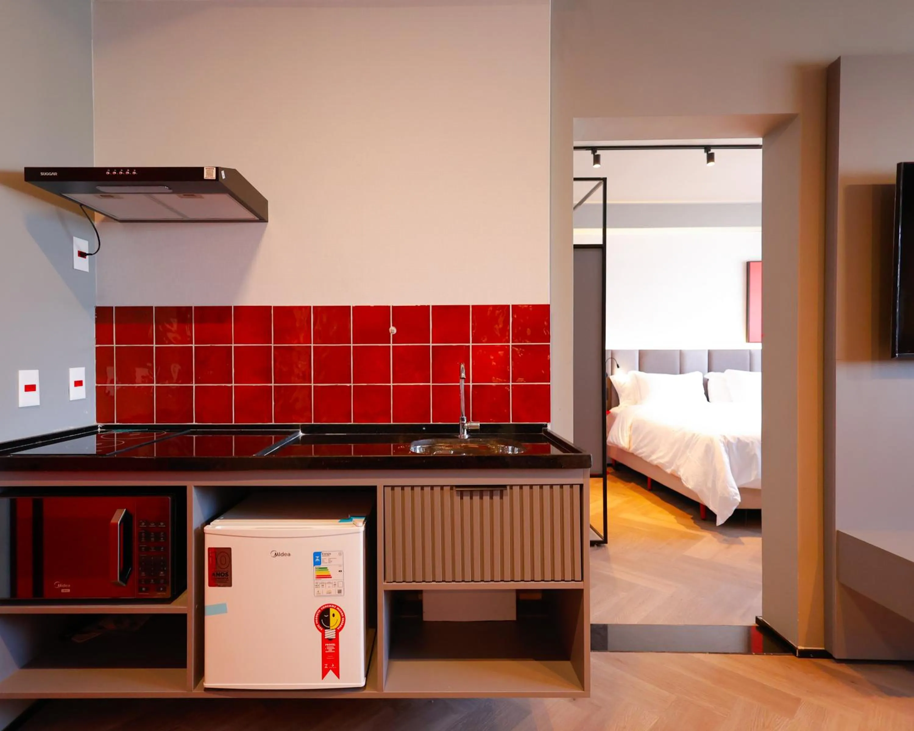 Kitchen or kitchenette in Radisson RED Ibirapuera