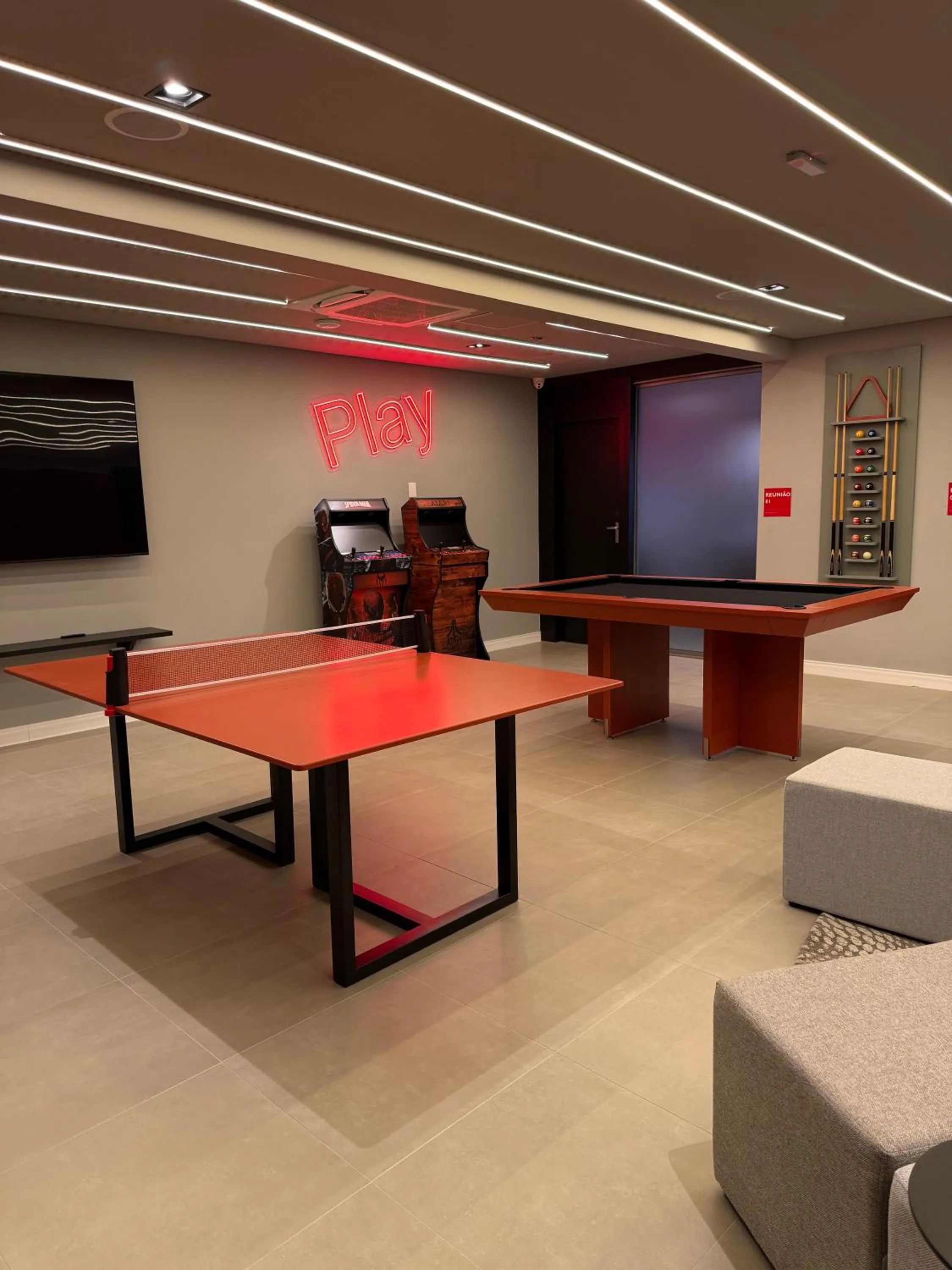 Game Room in Radisson RED Ibirapuera