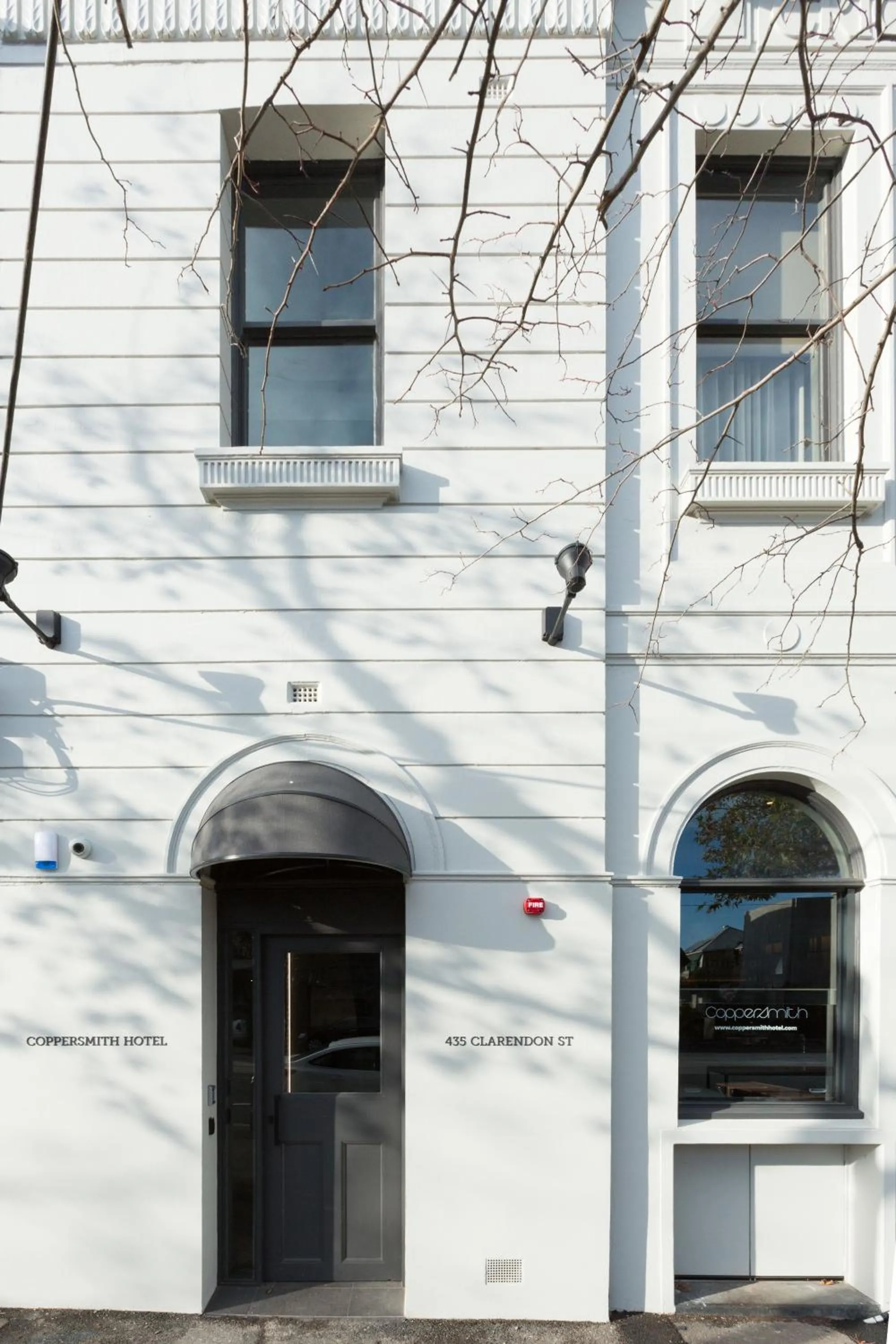 Facade/entrance in Coppersmith Hotel