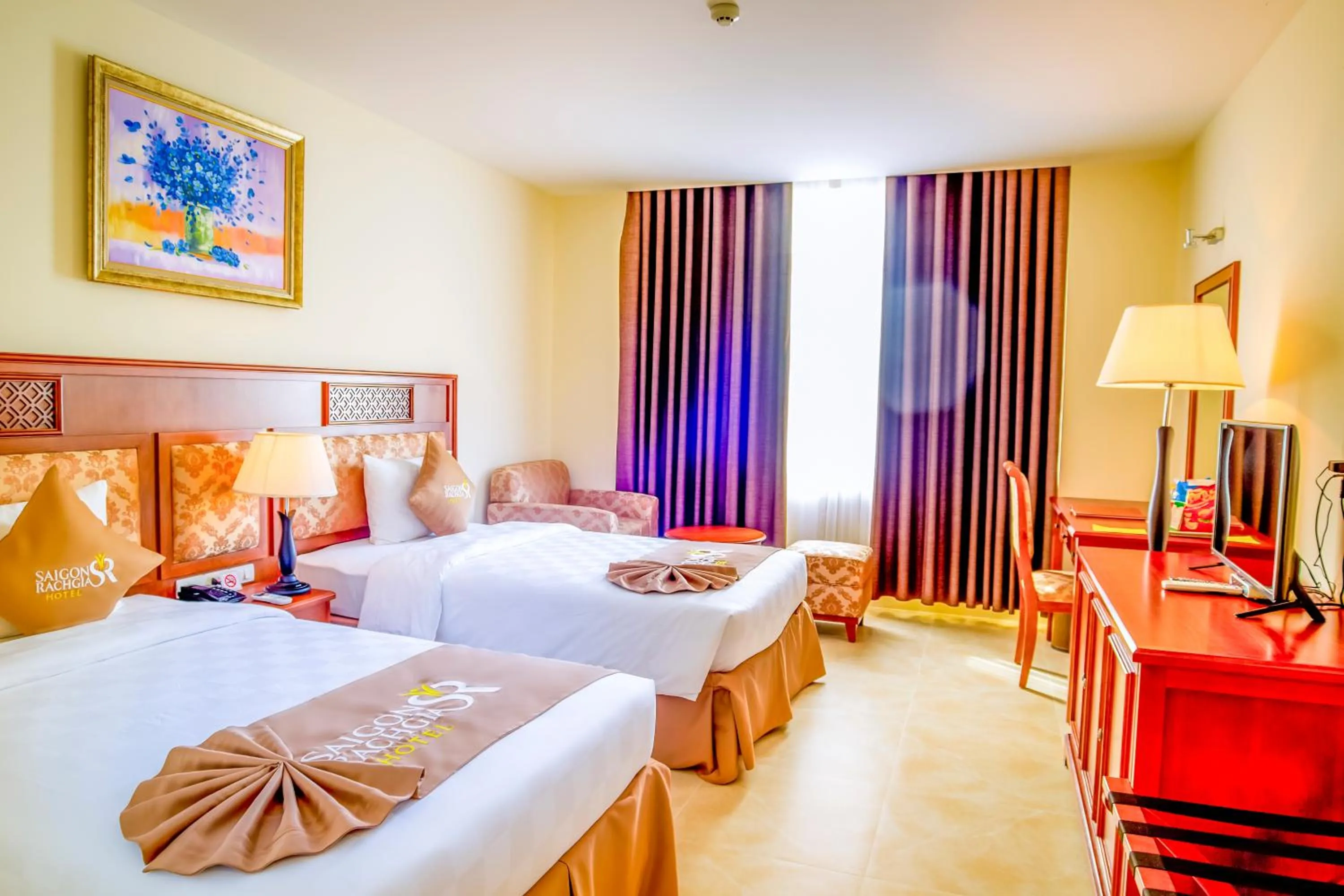 Bedroom, Bed in Sai Gon Rach Gia Hotel