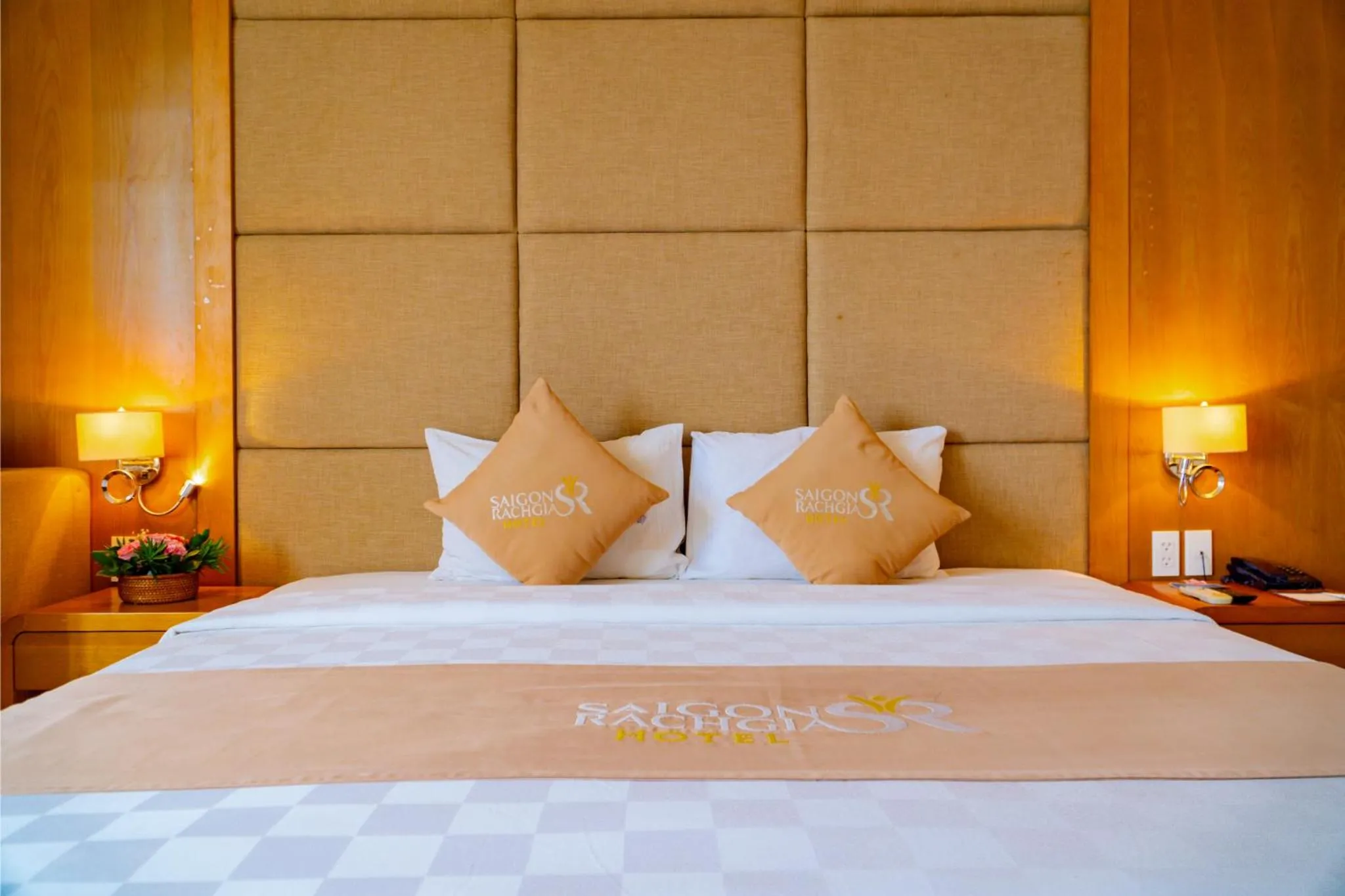 Bed in Sai Gon Rach Gia Hotel