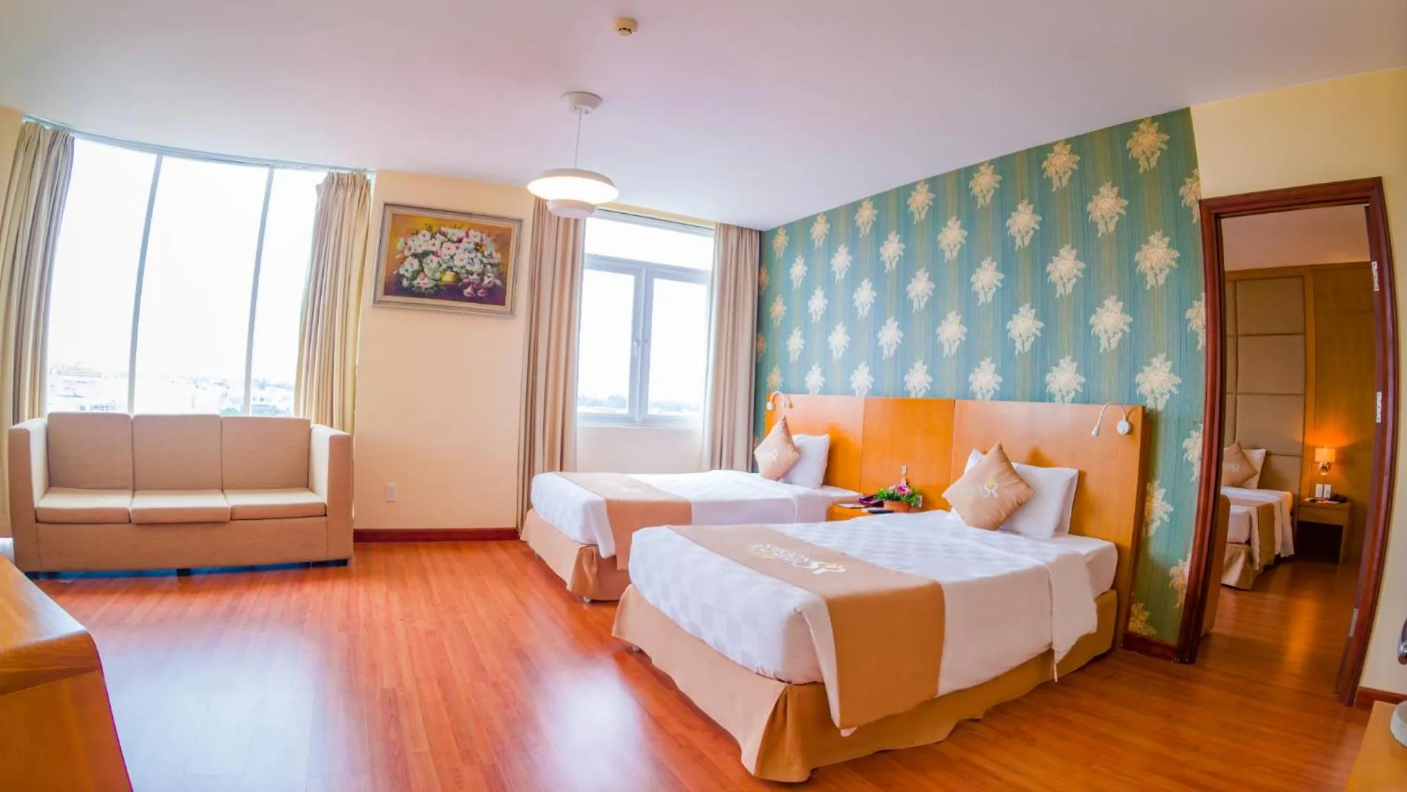 Photo of the whole room, Bed in Sai Gon Rach Gia Hotel