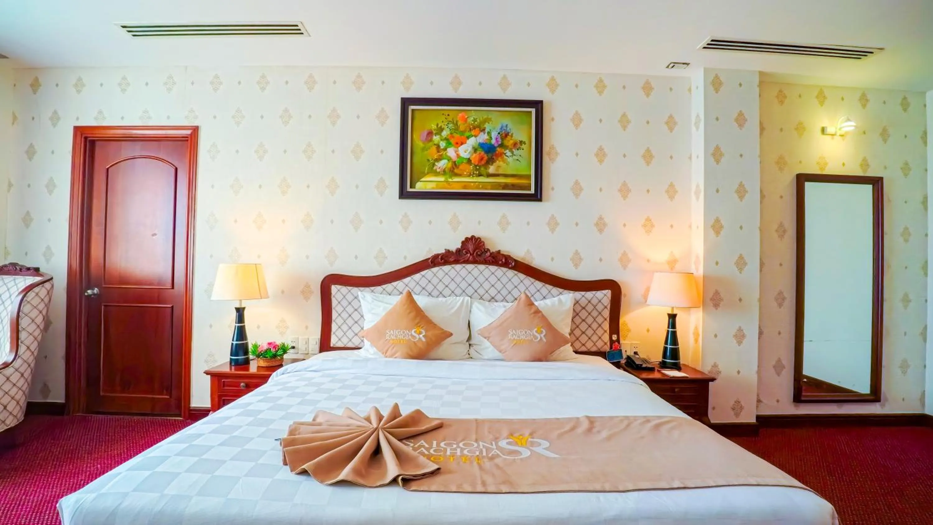 Bed in Sai Gon Rach Gia Hotel