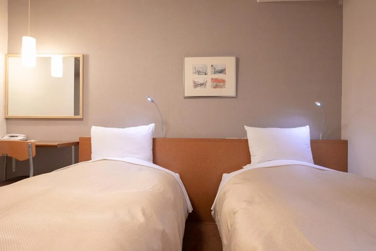 Bed in Morioka City Hotel