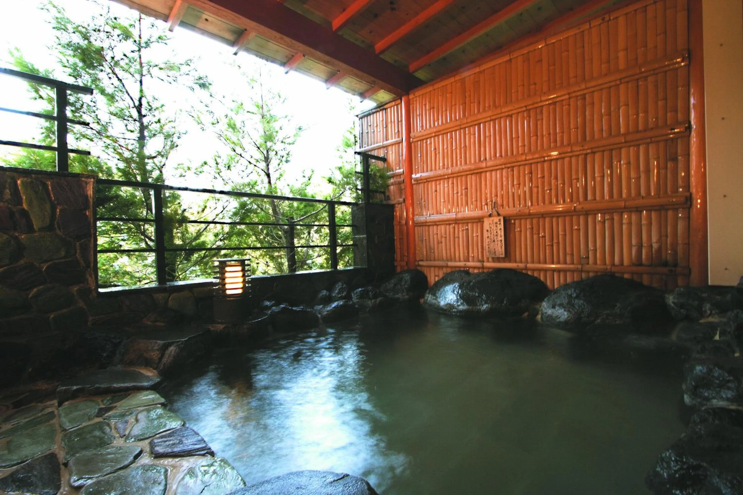 Hot Spring Bath in Hananoyado Fukuya