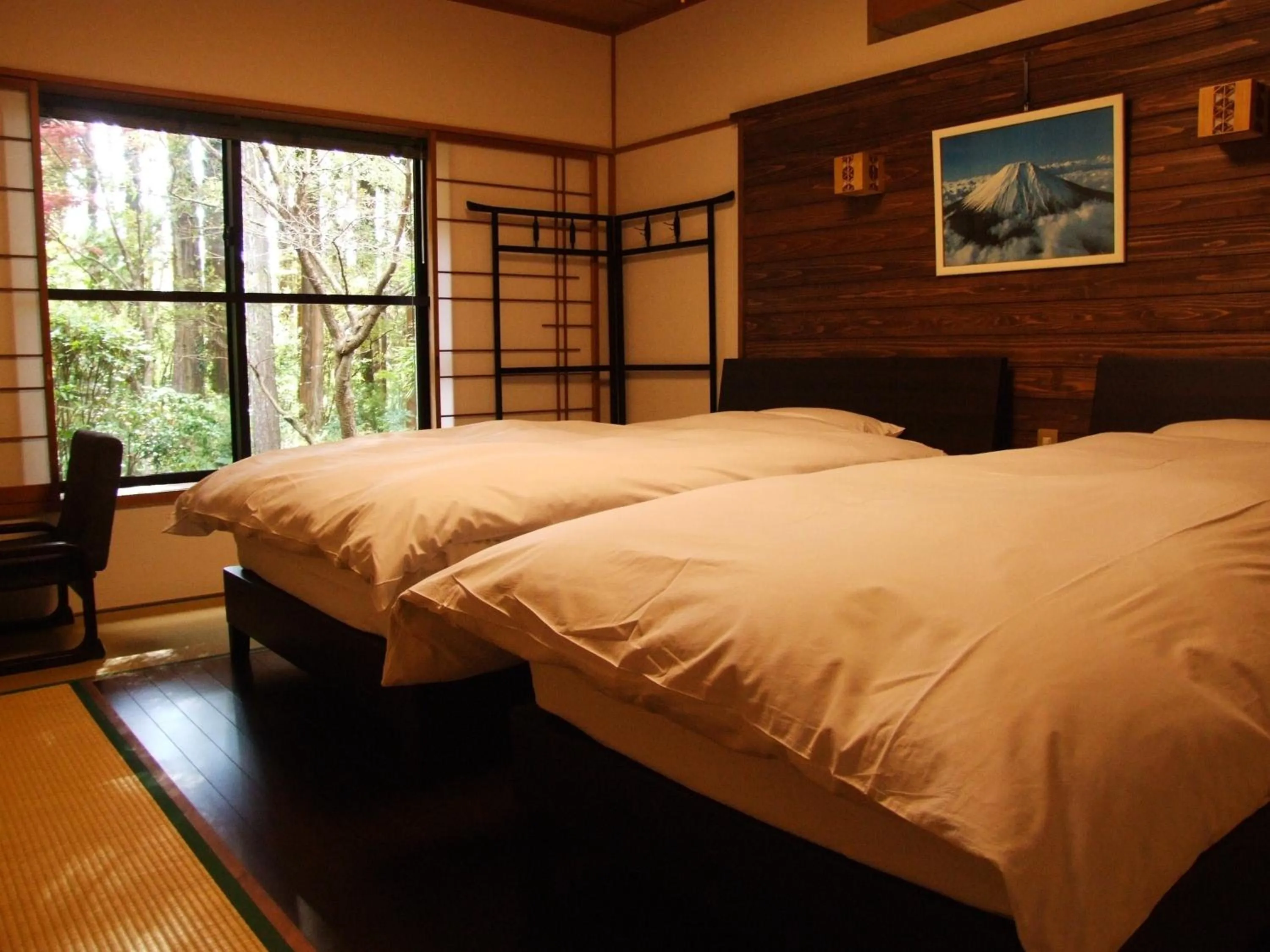 Photo of the whole room, Bed in Hananoyado Fukuya