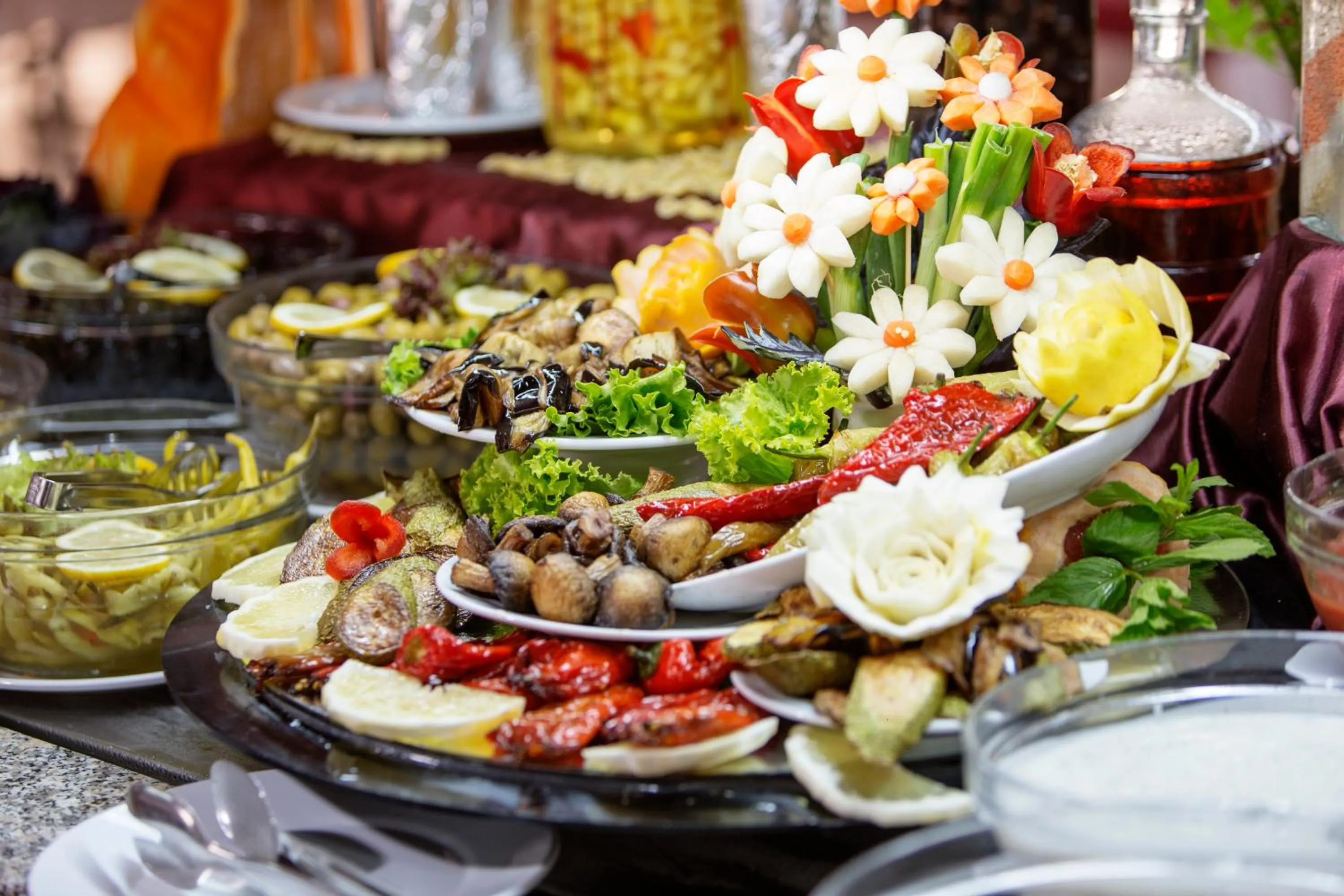 Food close-up in Alaiye Kleopatra Hotel