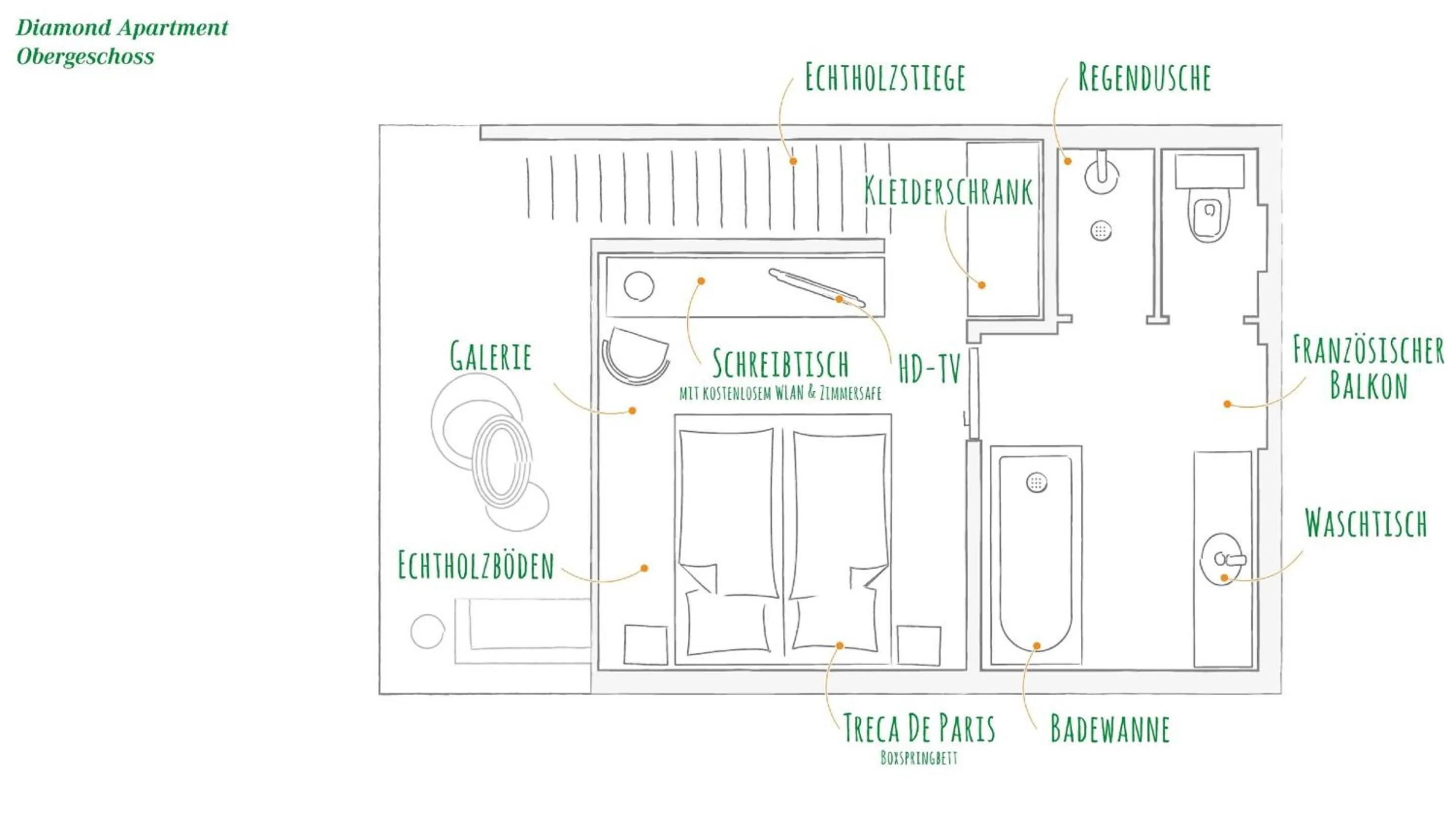 Floor plan in Hotel Diamond Country Club