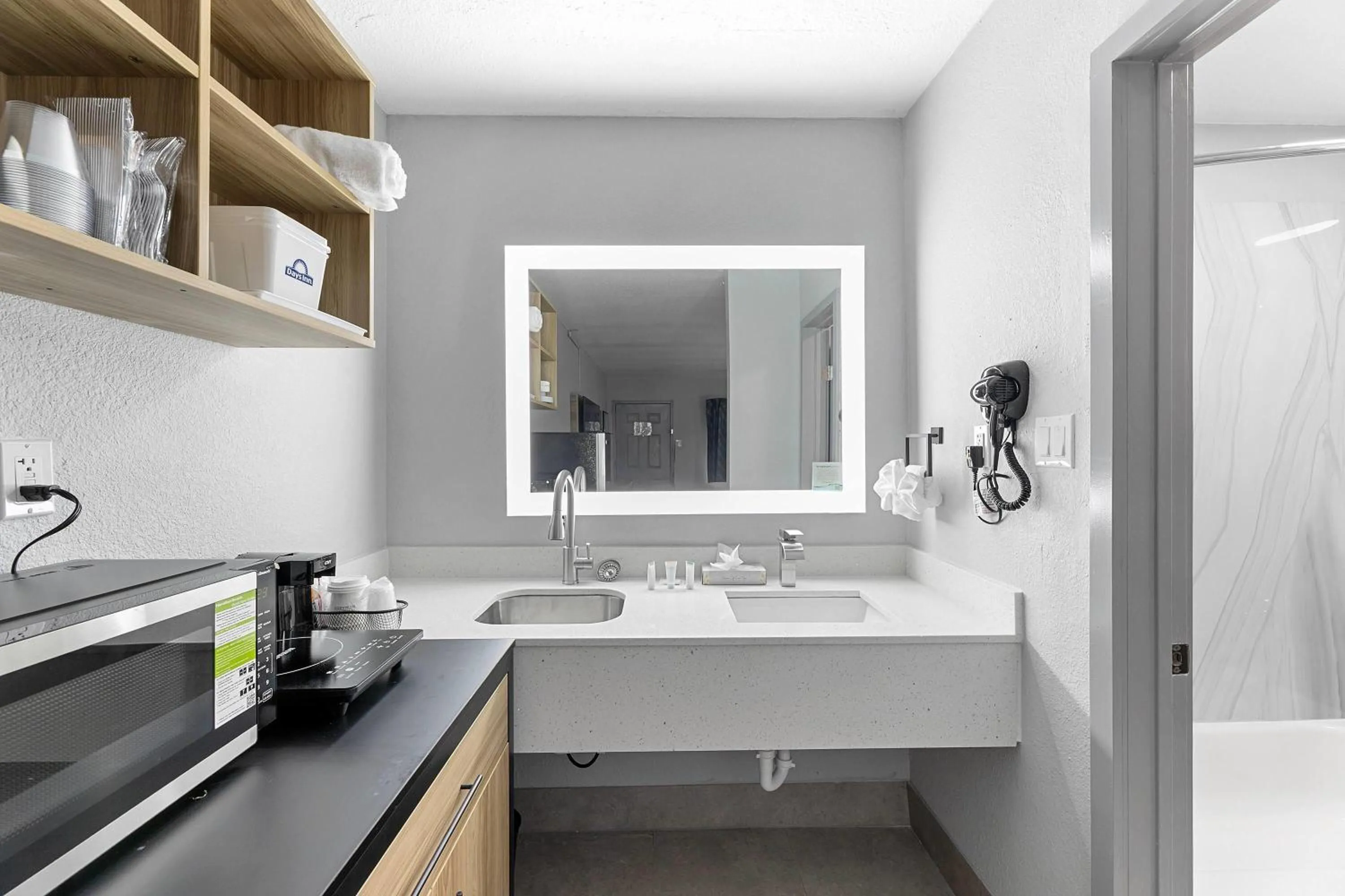 Bathroom in Days Inn by Wyndham San Antonio Near Lackland AFB