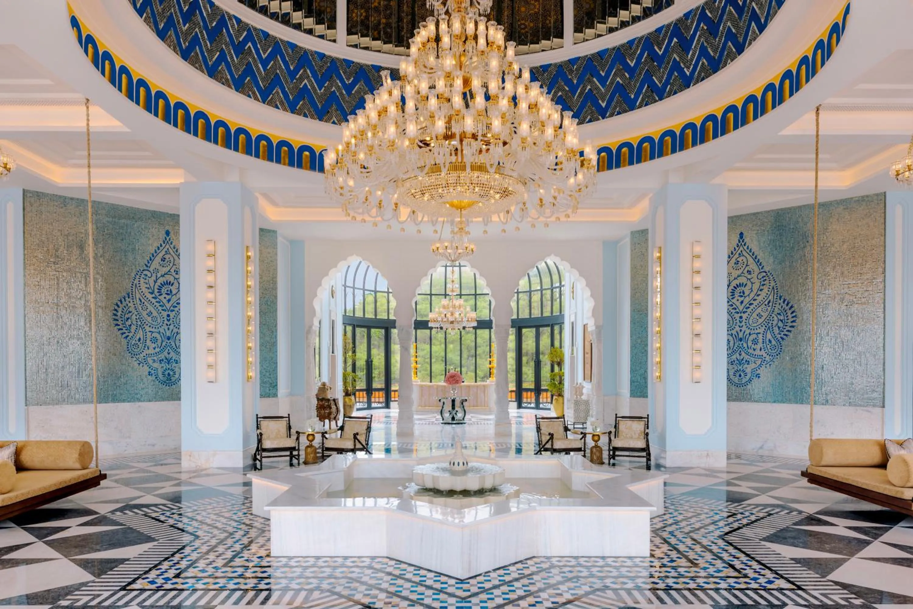 Lobby or reception in Fairmont Udaipur Palace