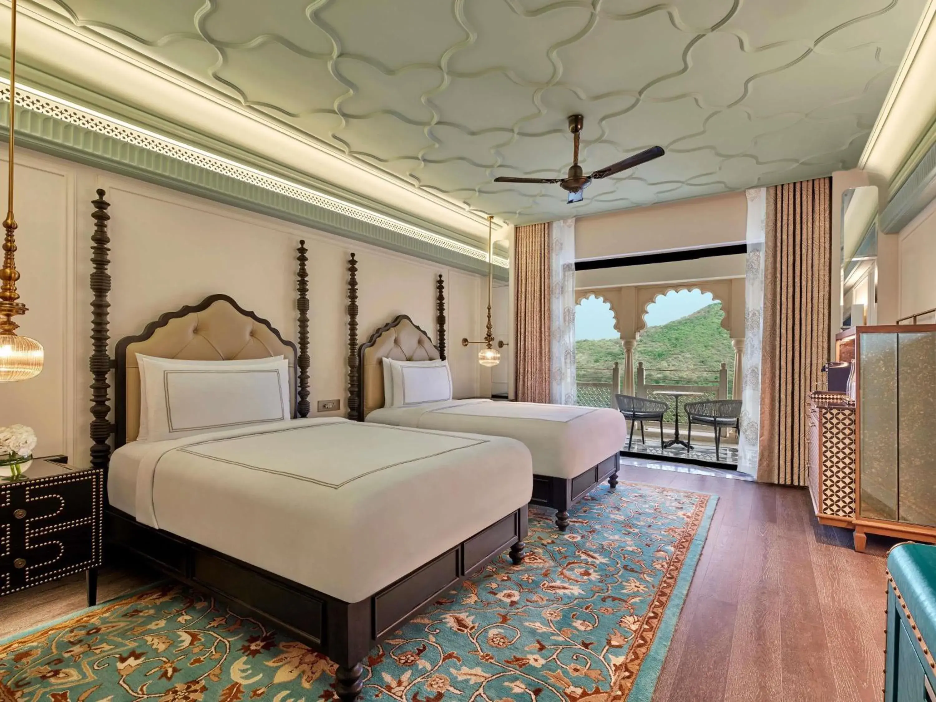 Signature Twin Room with Plunge Pool and Cabana - 20% off on Salon, Spa and Dining, Signature welcome drink on arrival, Immersive cultural evening experience, Curated in-room amenities platter, Access to paddleball, pickleball courts, Mini Golf area in Fairmont Udaipur Palace Signature Twin Room with Plunge Pool and Cabana - 20% off on Salon, Spa and Dining, Signature welcome drink on arrival, Immersive cultural evening experience, Curated in-room amenities platter, Access to paddleball, pickleball courts, Mini Golf area in Fairmont Udaipur Palace