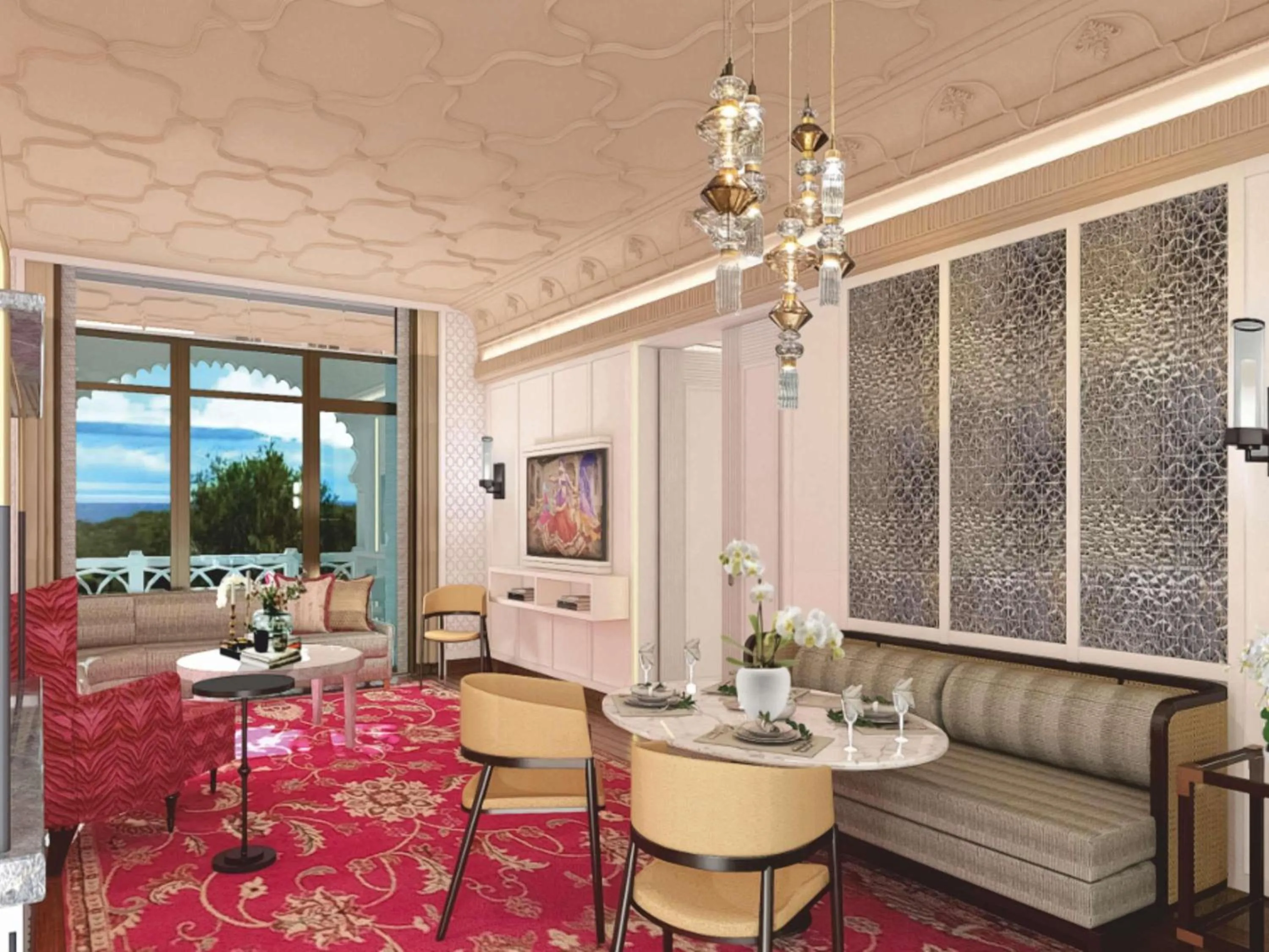 Bedroom in Fairmont Udaipur Palace