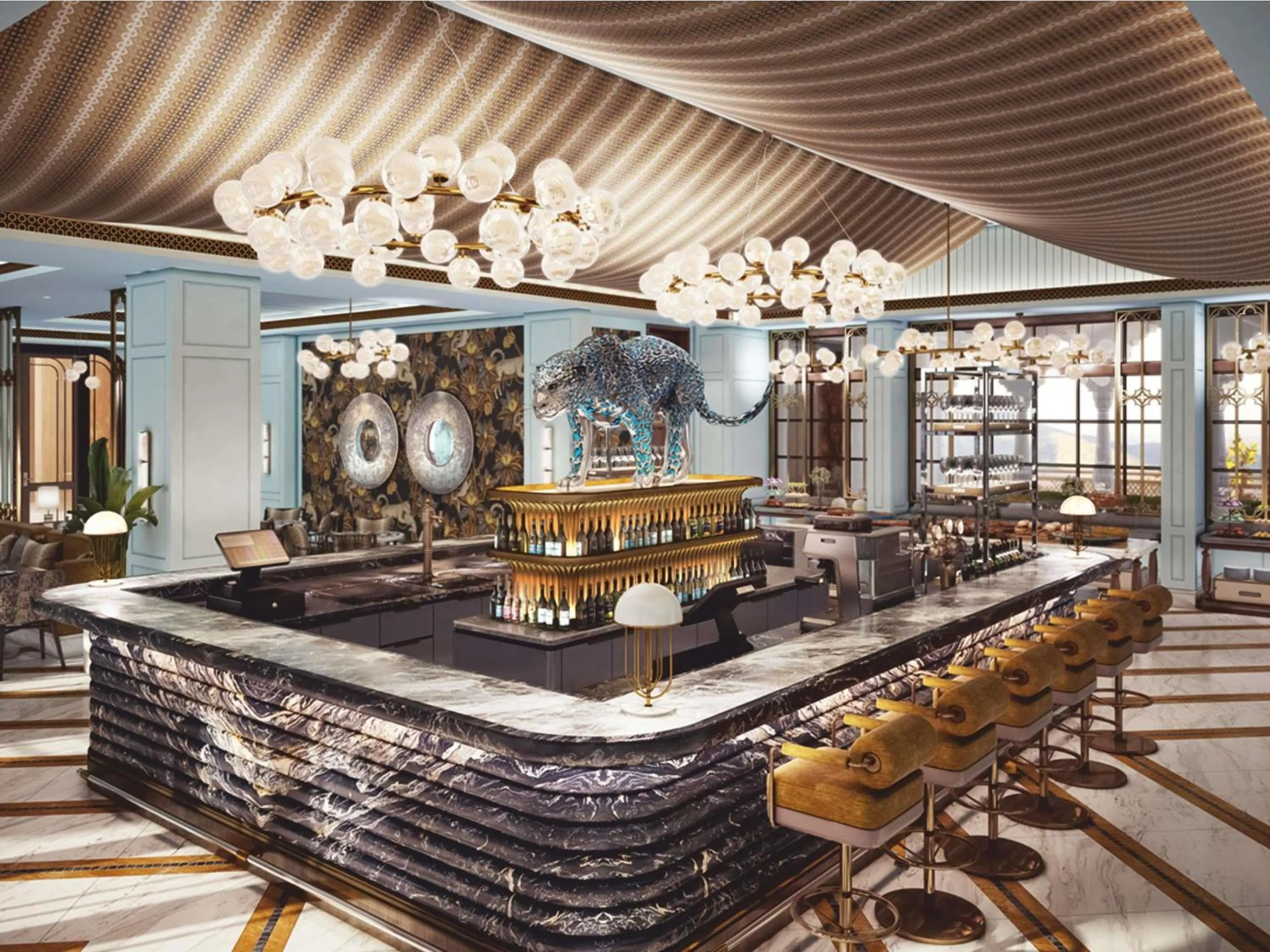 Lounge or bar in Fairmont Udaipur Palace