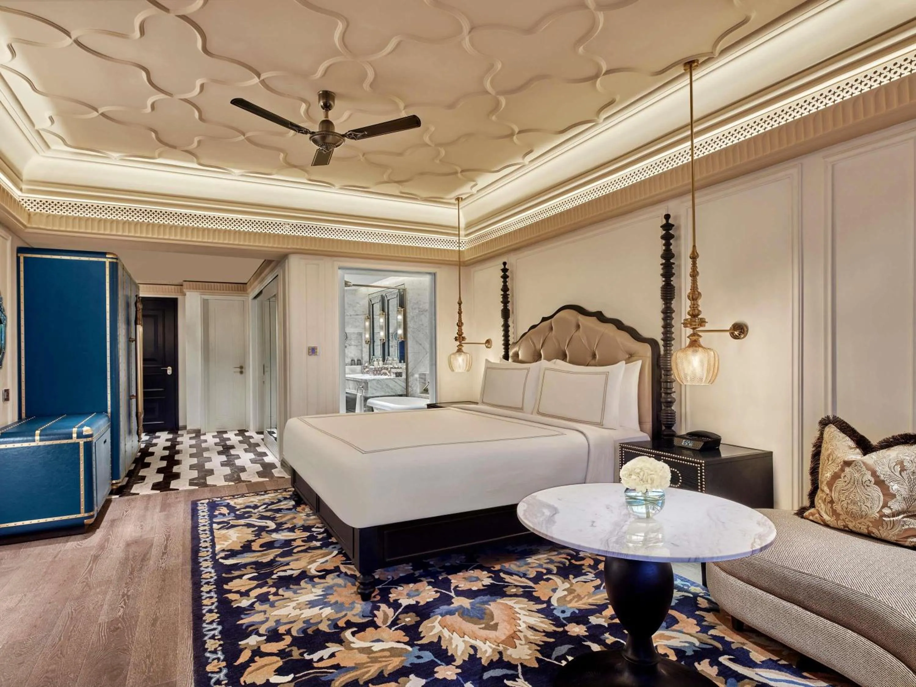 Bedroom, Bed in Fairmont Udaipur Palace