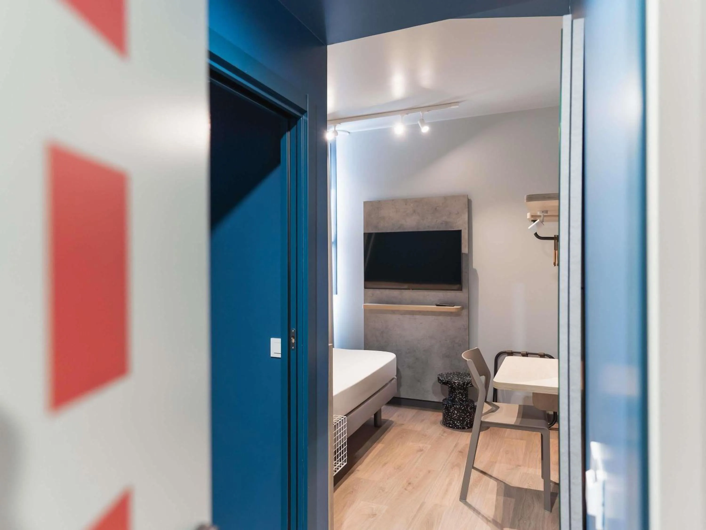 Bedroom, Bed in ibis budget Madrid Albasanz